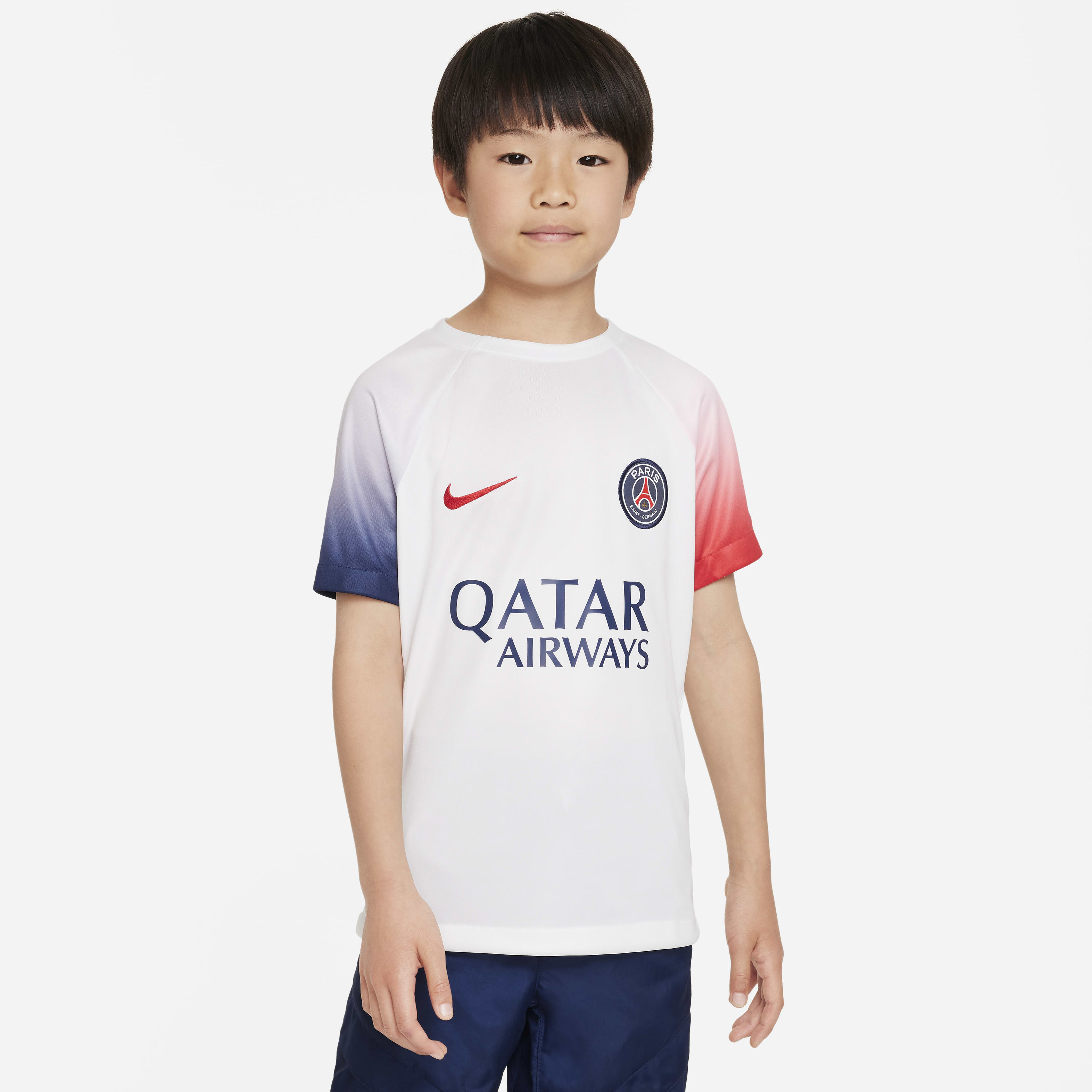 Paris Saint-Germain Academy Pro Away Big Kids' Nike Dri-FIT Pre-Match Soccer Top