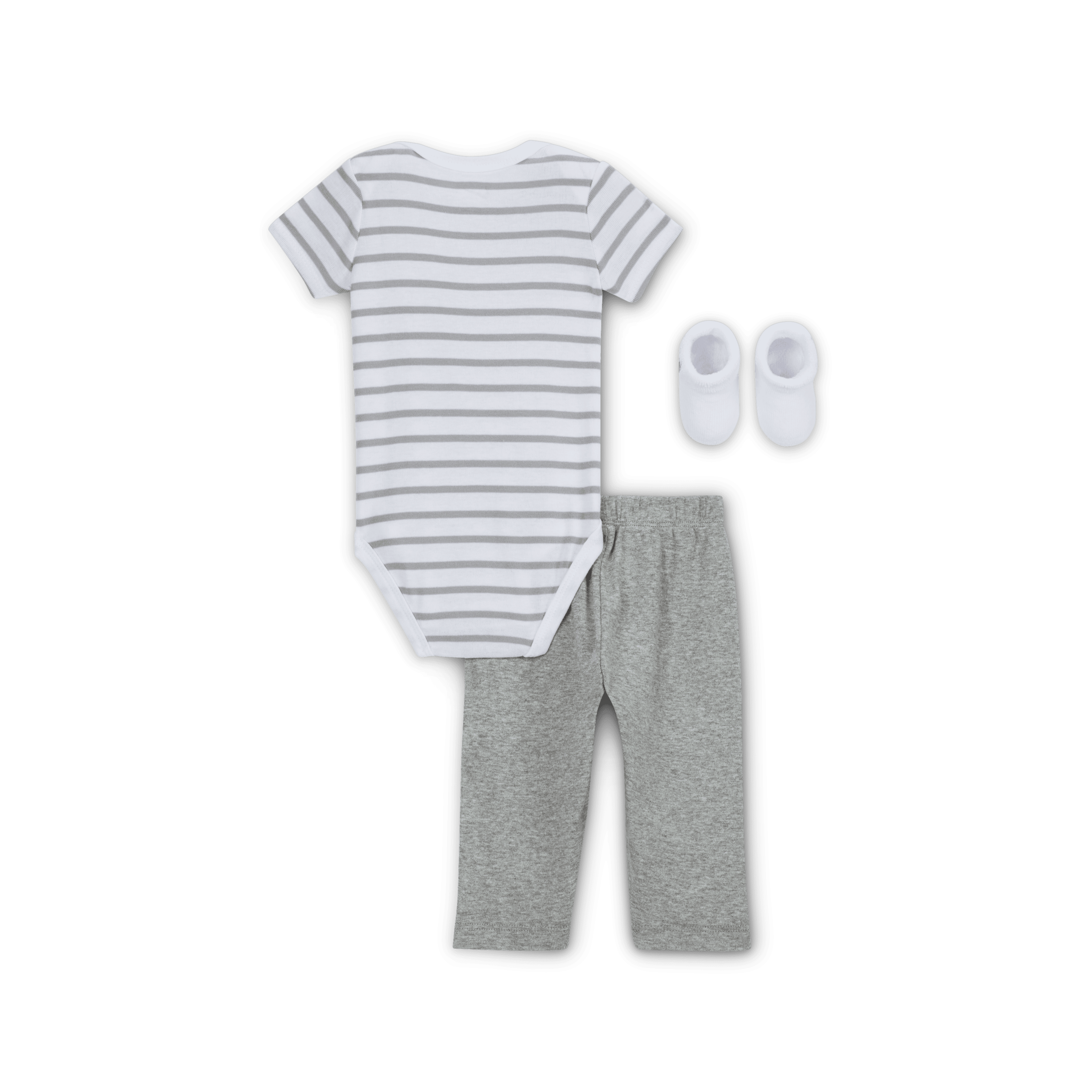 Nike Baby Bodysuit, Pants, and Terry Socks 3-Piece Set