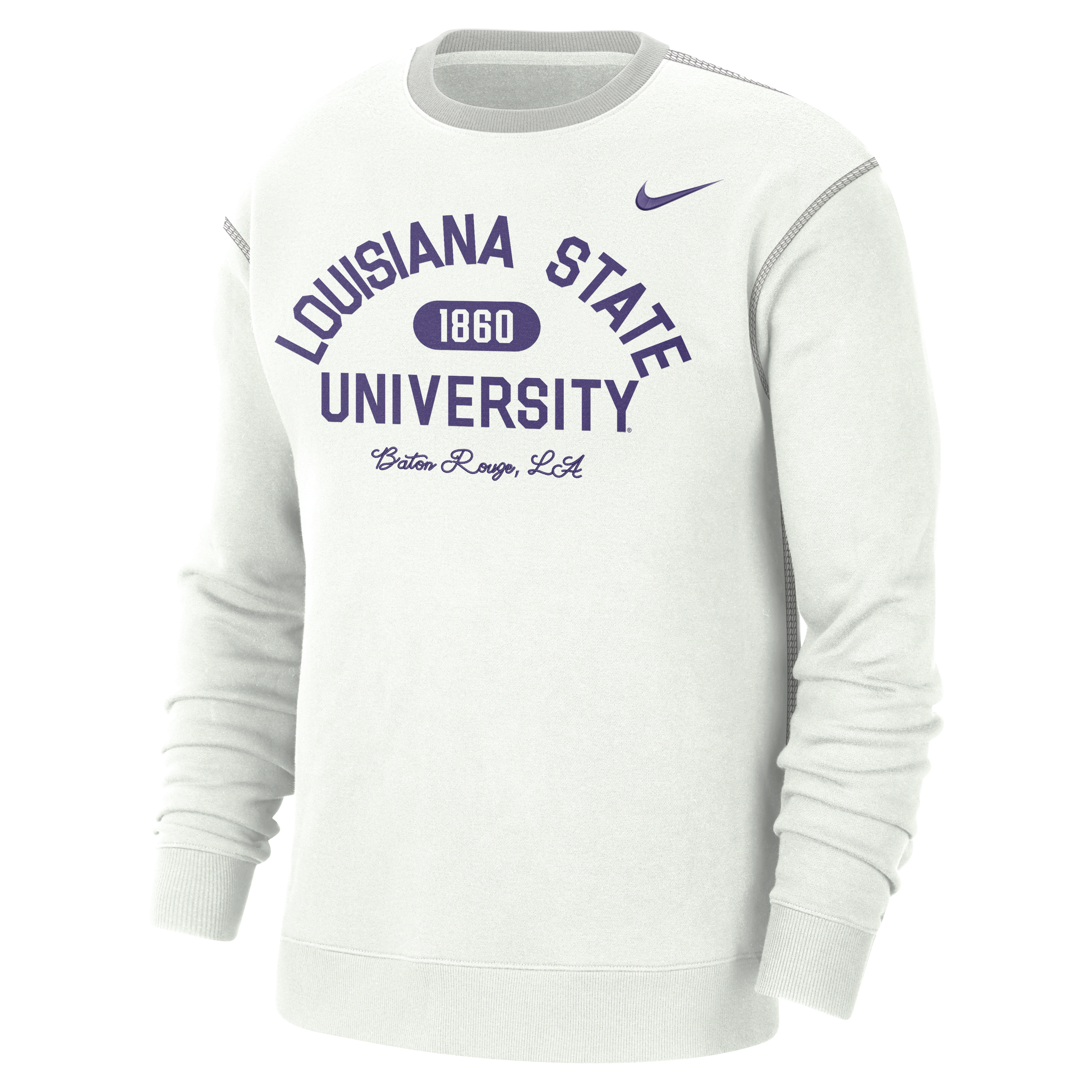 LSU Men's Nike College Crew-Neck Top