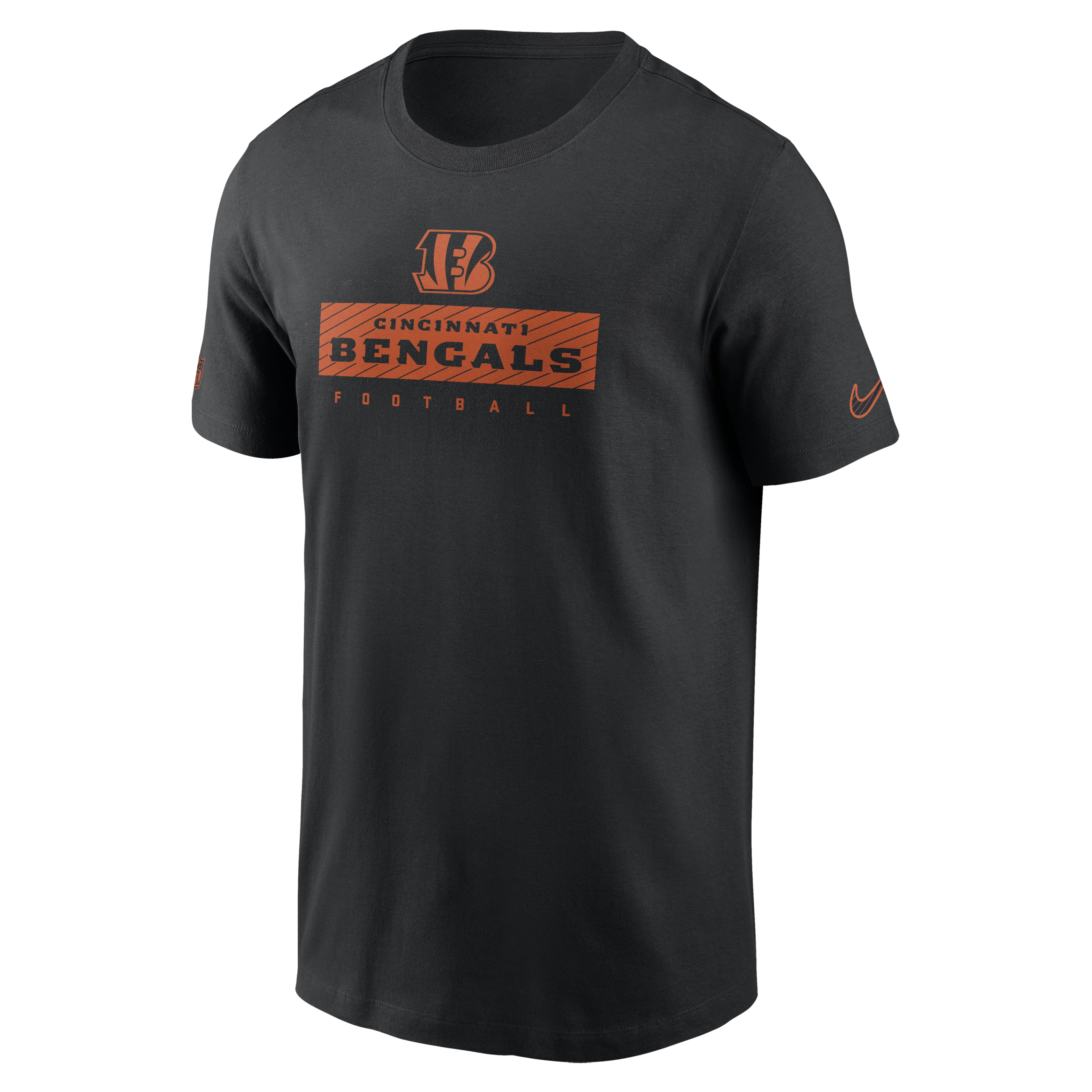 Cincinnati Bengals Sideline Team Issue Men's Nike Dri-FIT NFL T-Shirt