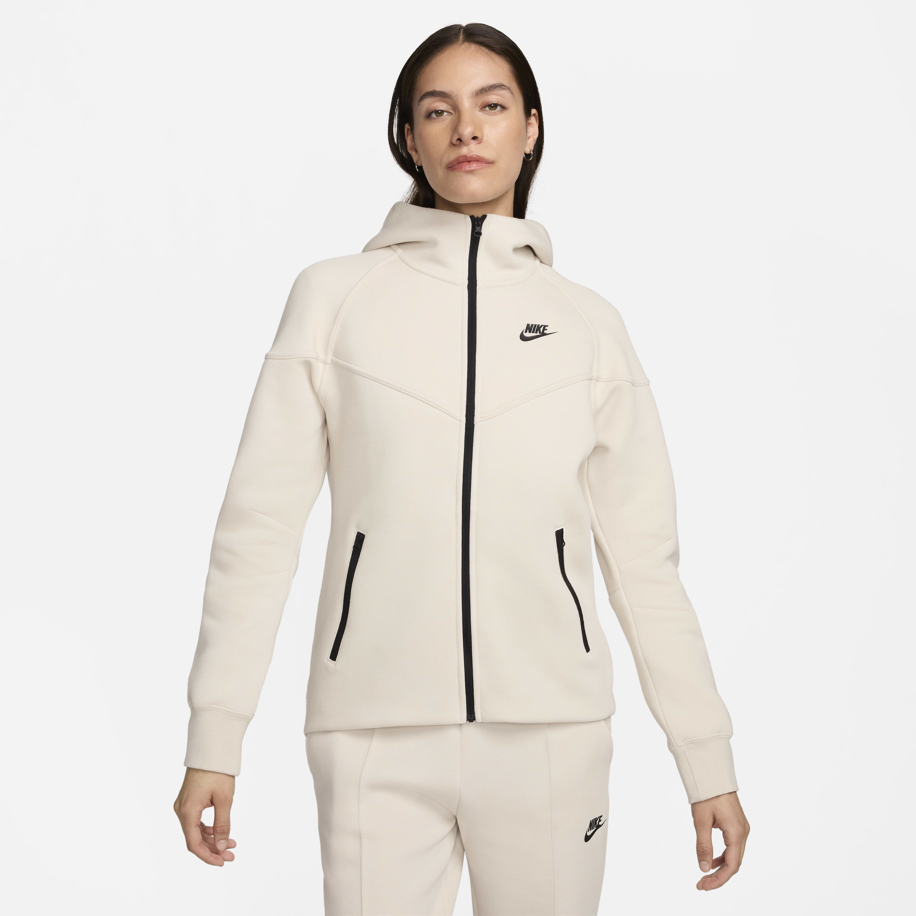 Hoodie com fecho completo Nike Sportswear Tech Fleece Windrunner para mulher