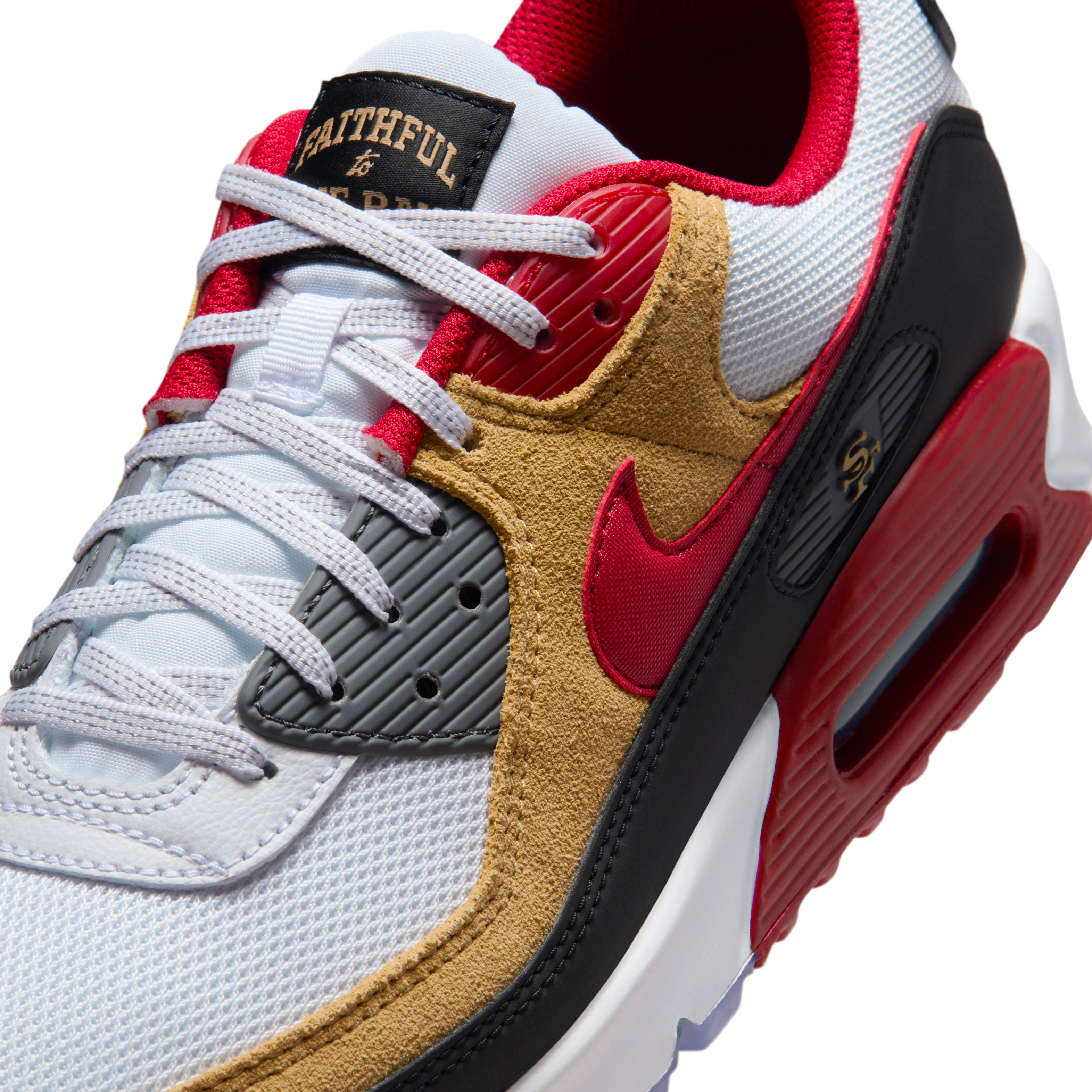 San Francisco 49ers Air Max 90 Men's Nike Shoes