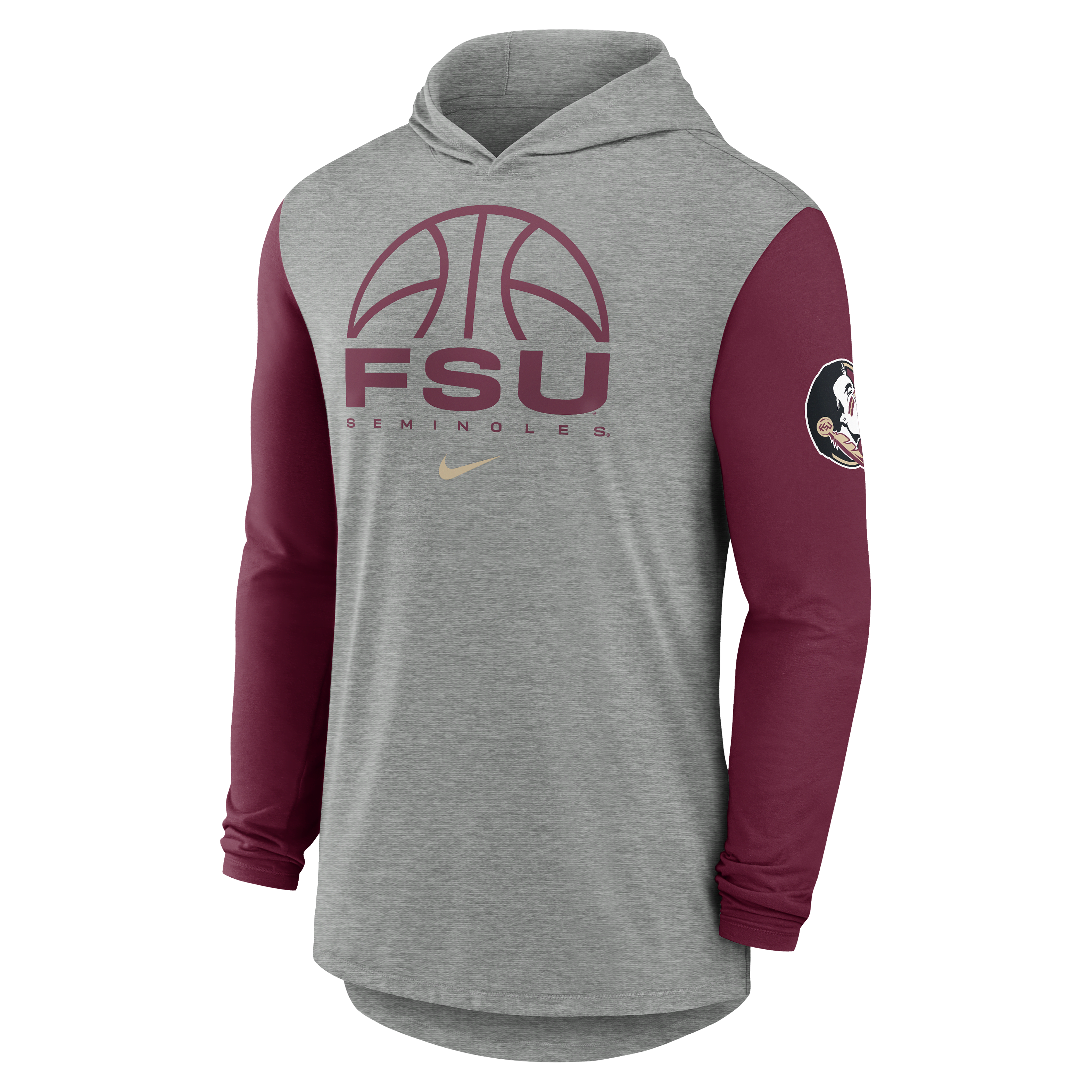 Florida State Basketball Men's Nike Dri-FIT College Long-Sleeve Hooded T-Shirt