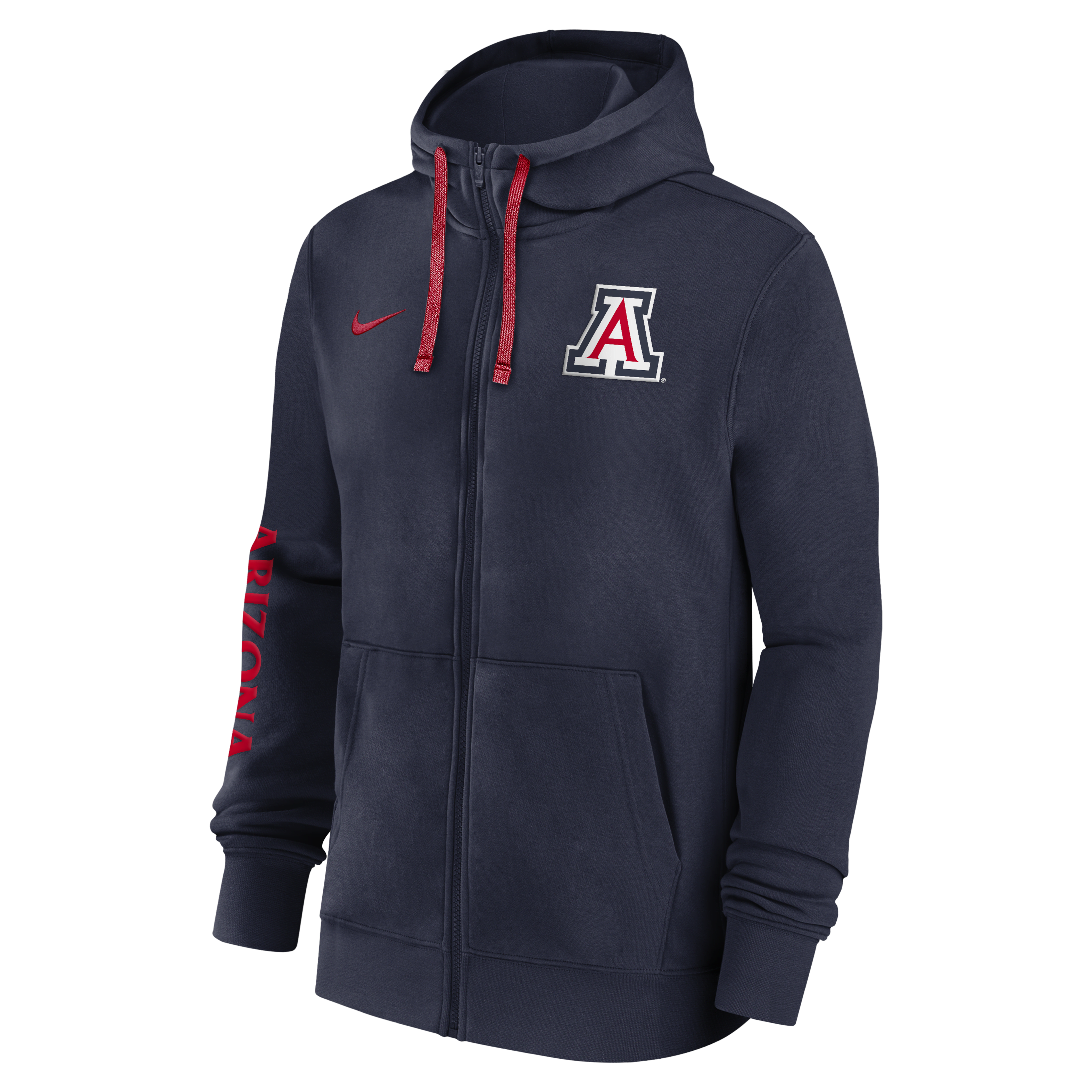 Arizona Wildcats Sideline Team Issue Men's Nike College Full-Zip Hoodie