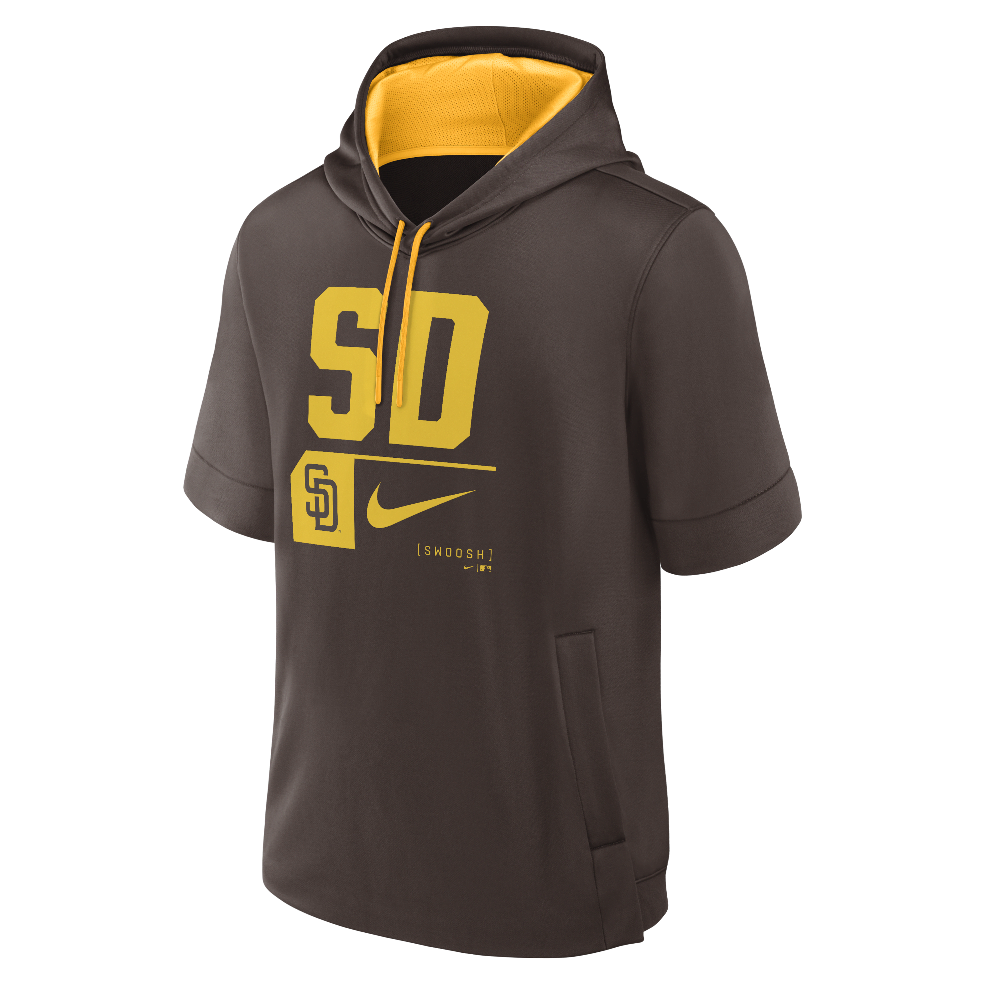 San Diego Padres Tri Code Lockup Men's Nike MLB Short-Sleeve Pullover Hoodie