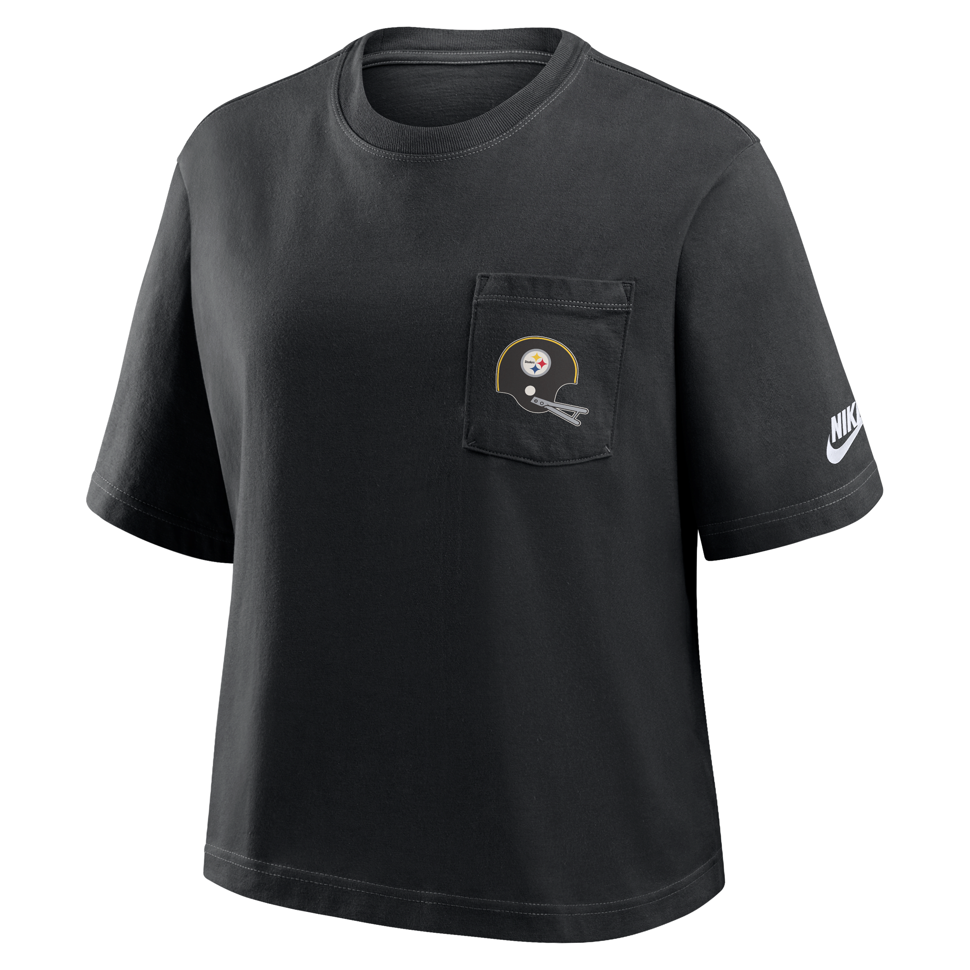 Pittsburgh Steelers Rewind Pocket Boxy Women's Nike NFL T-Shirt