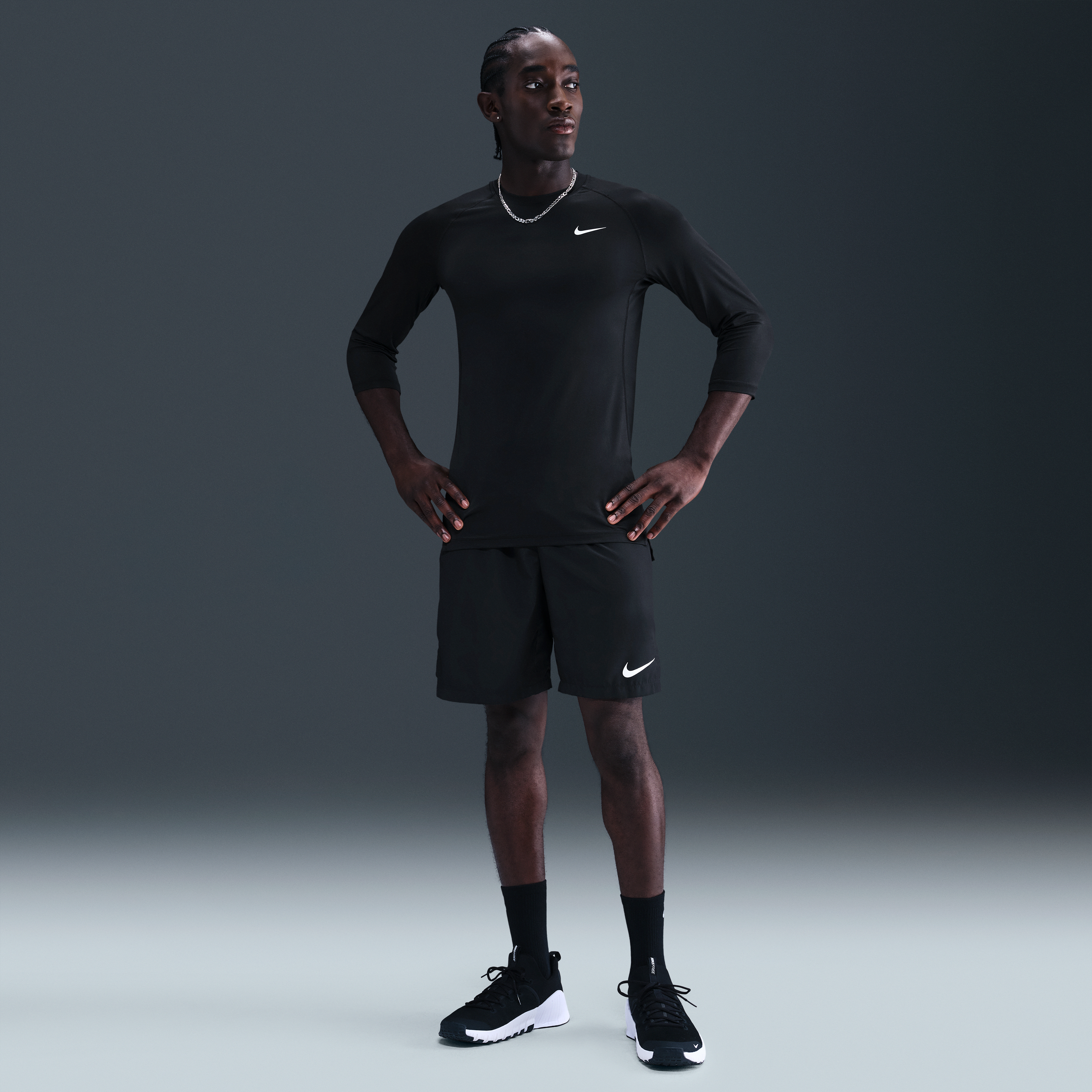 Nike Men's Dri-FIT 3/4-Sleeve Baseball Top