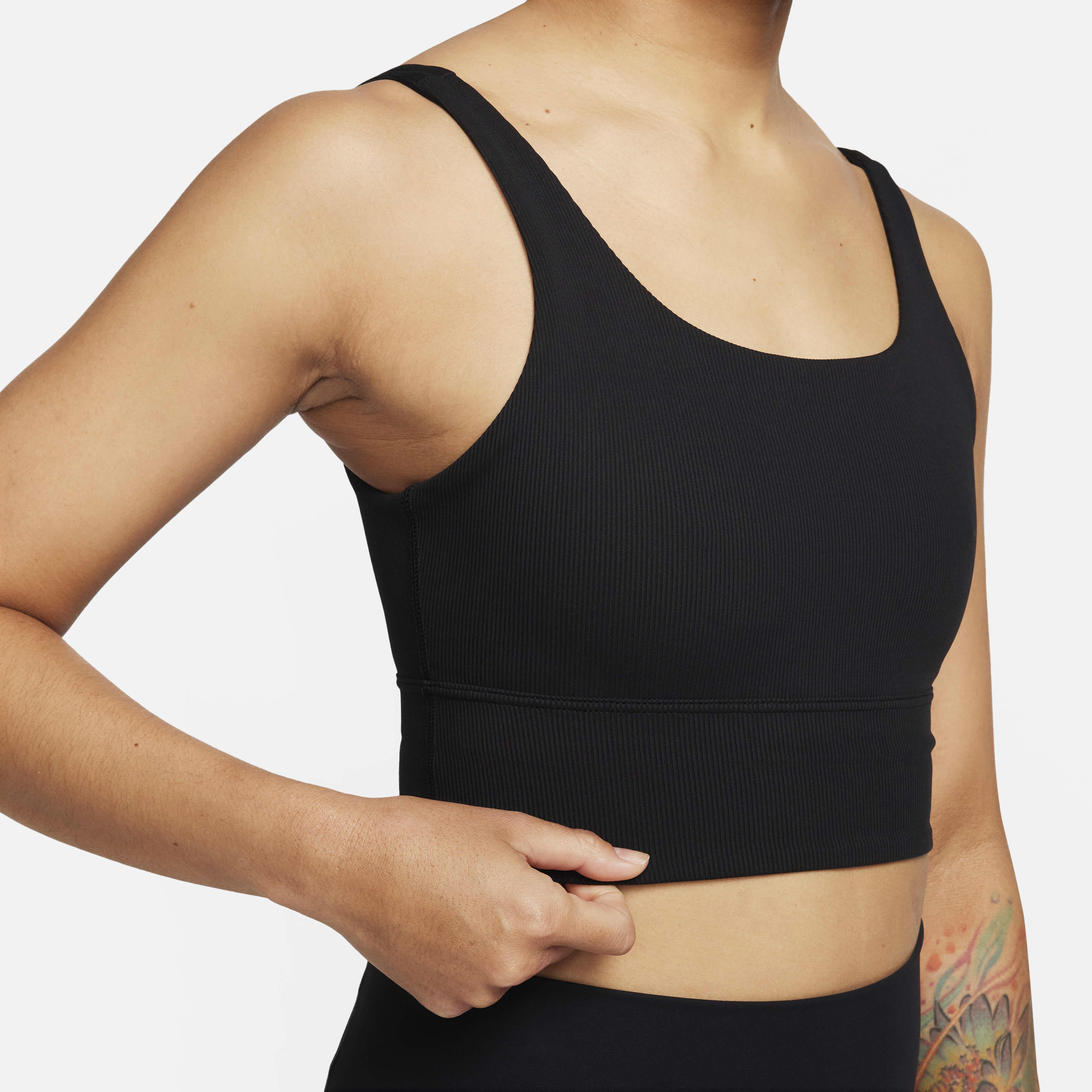 Nike Zenvy Rib Women's Light-Support Padded Longline Sports Bra