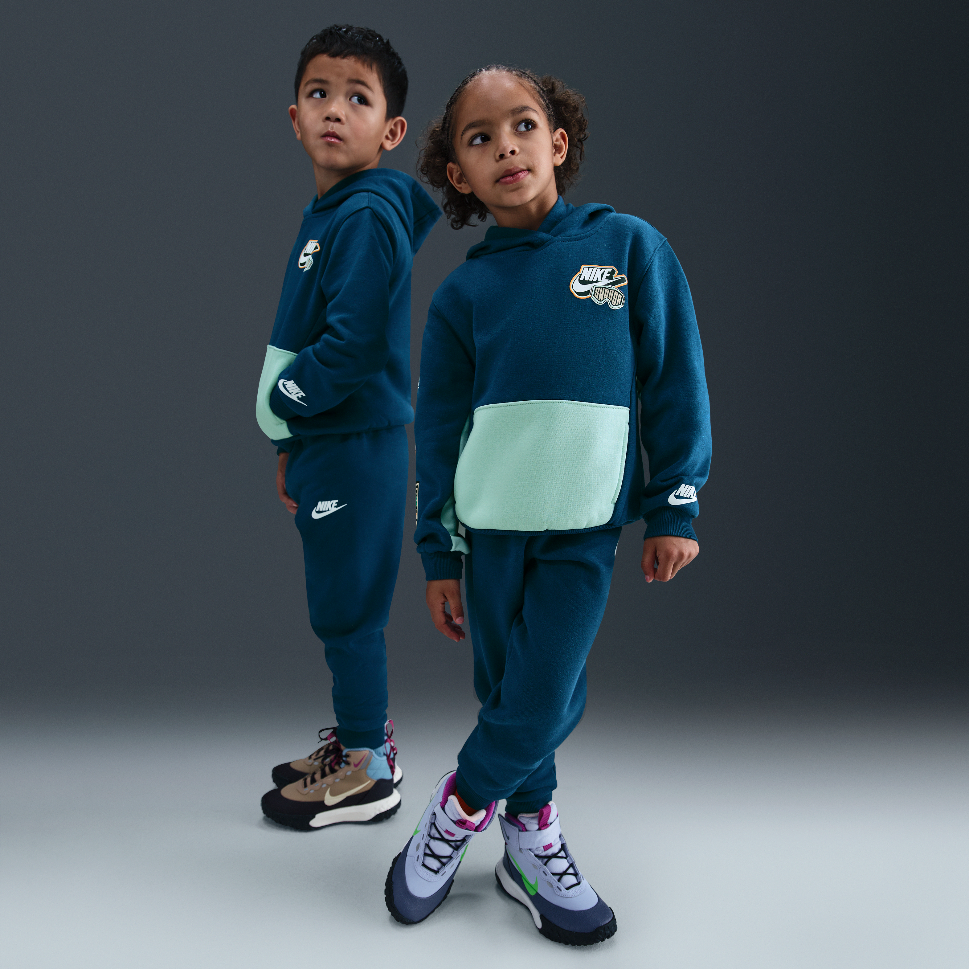 Nike Little Kids' Fleece Pullover Hoodie and Joggers Set