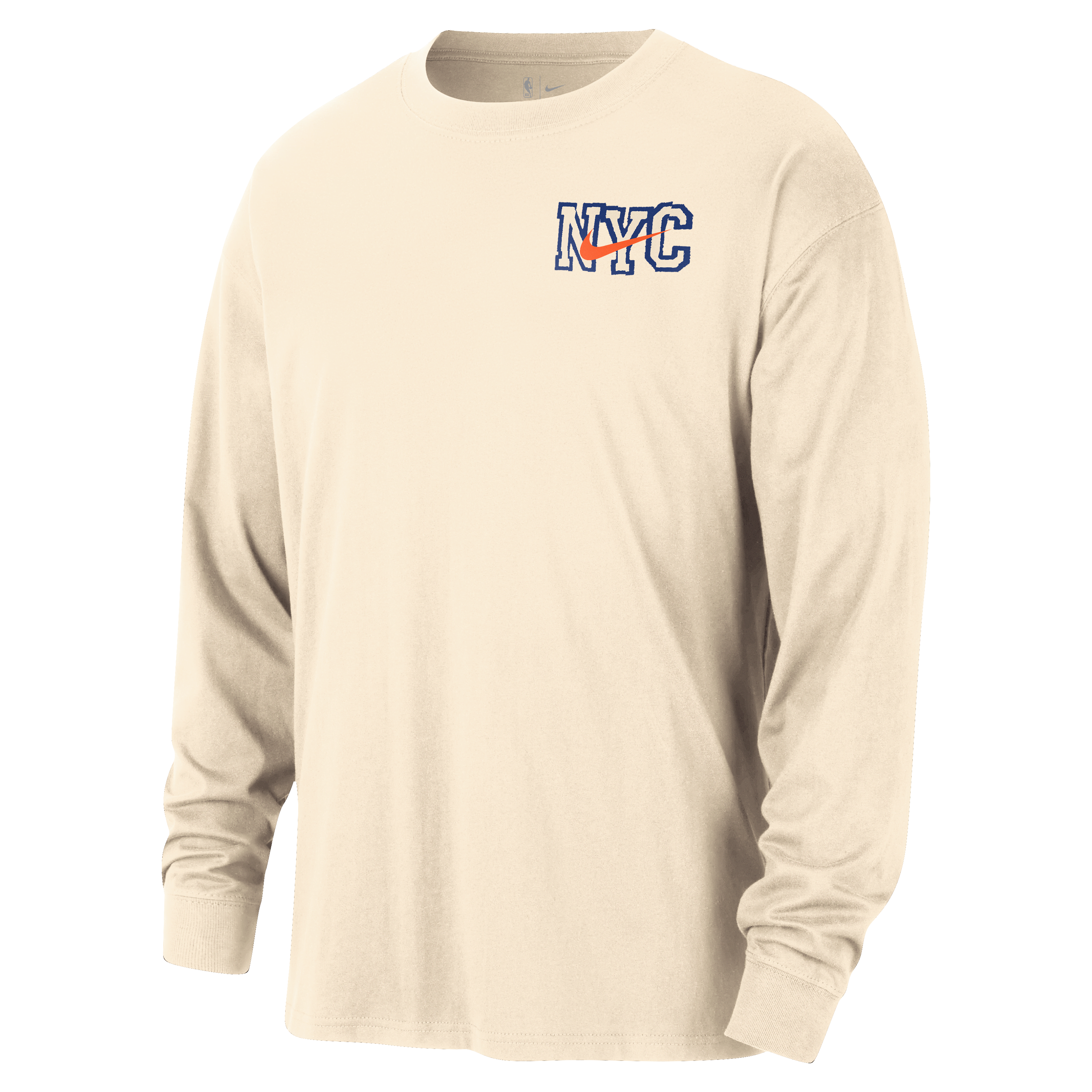 NYC Knicks Essential City Edition Men's Nike NBA Long-Sleeve T-Shirt