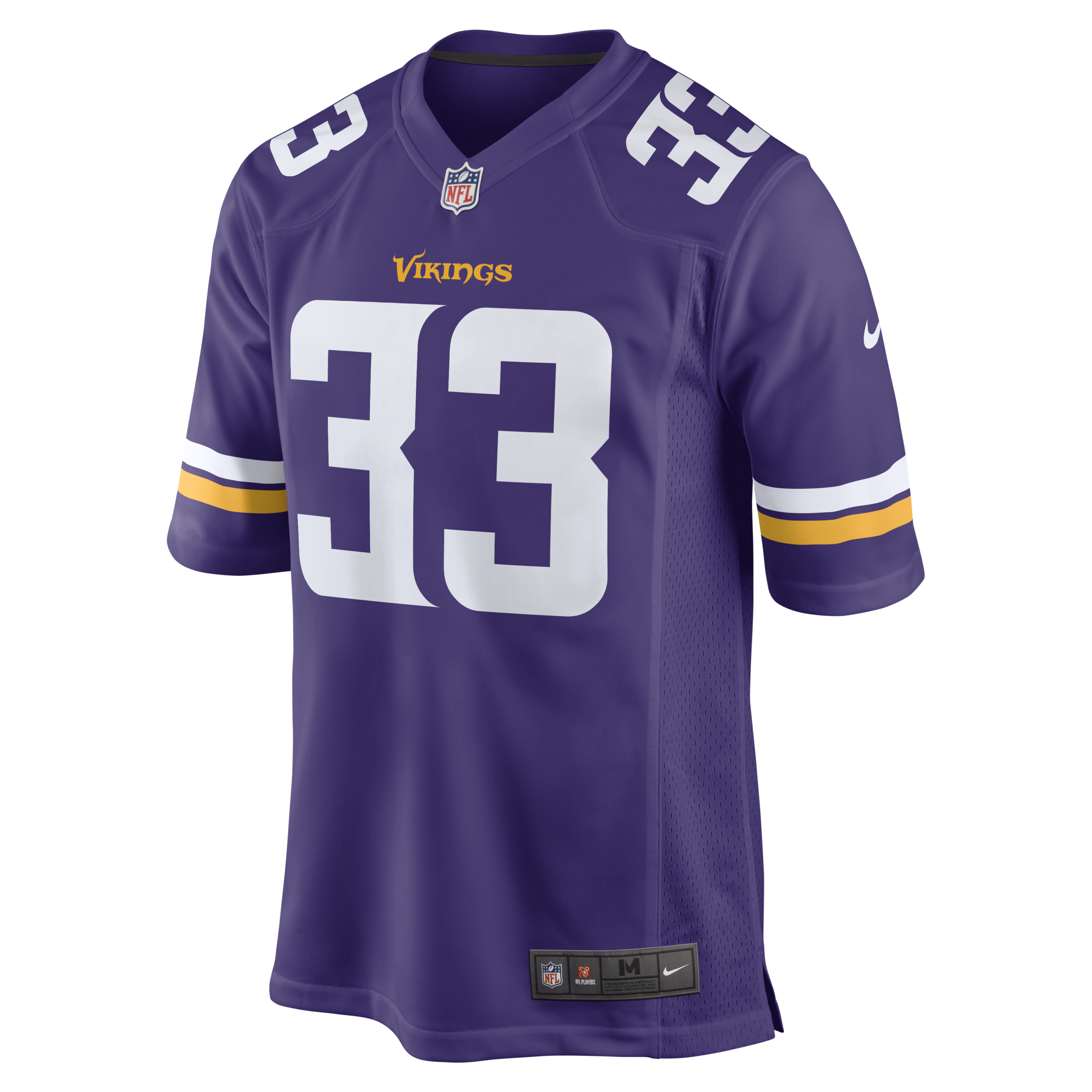 Aaron Jones Minnesota Vikings Men's Nike NFL Game Football Jersey