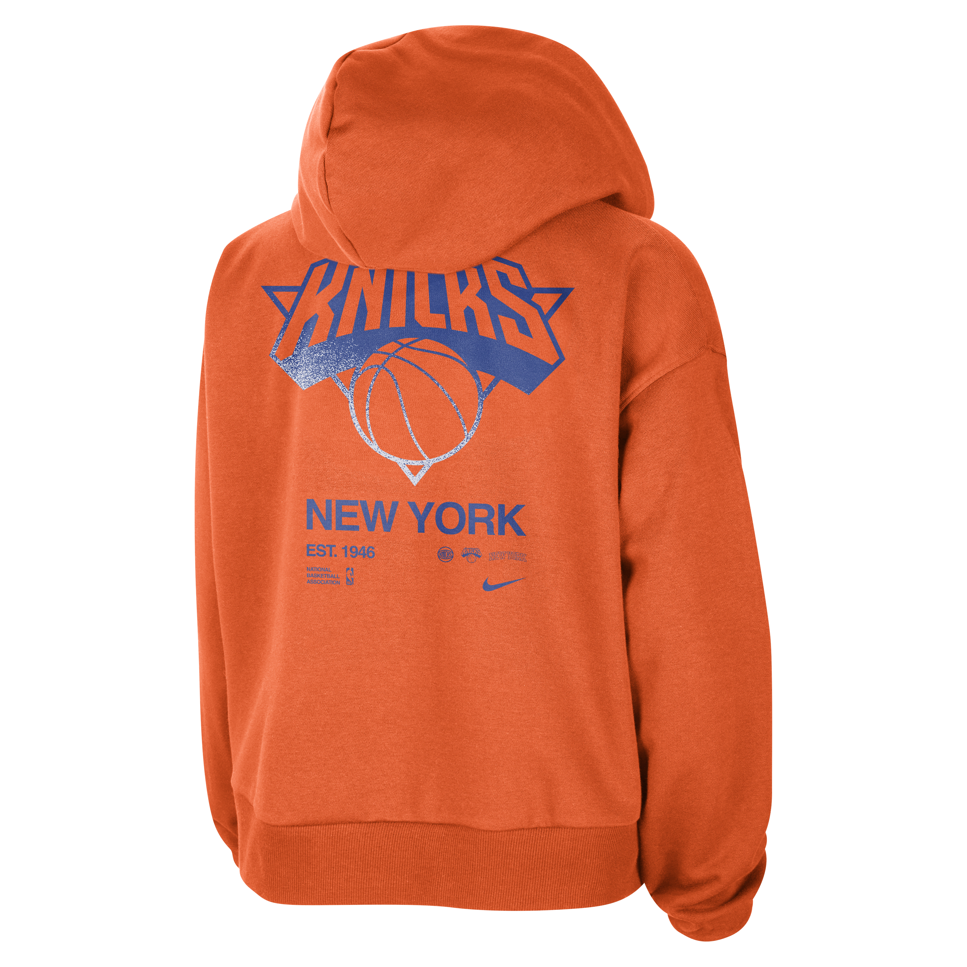 New York Knicks Standard Issue Women's Nike Dri-FIT NBA Pullover Hoodie