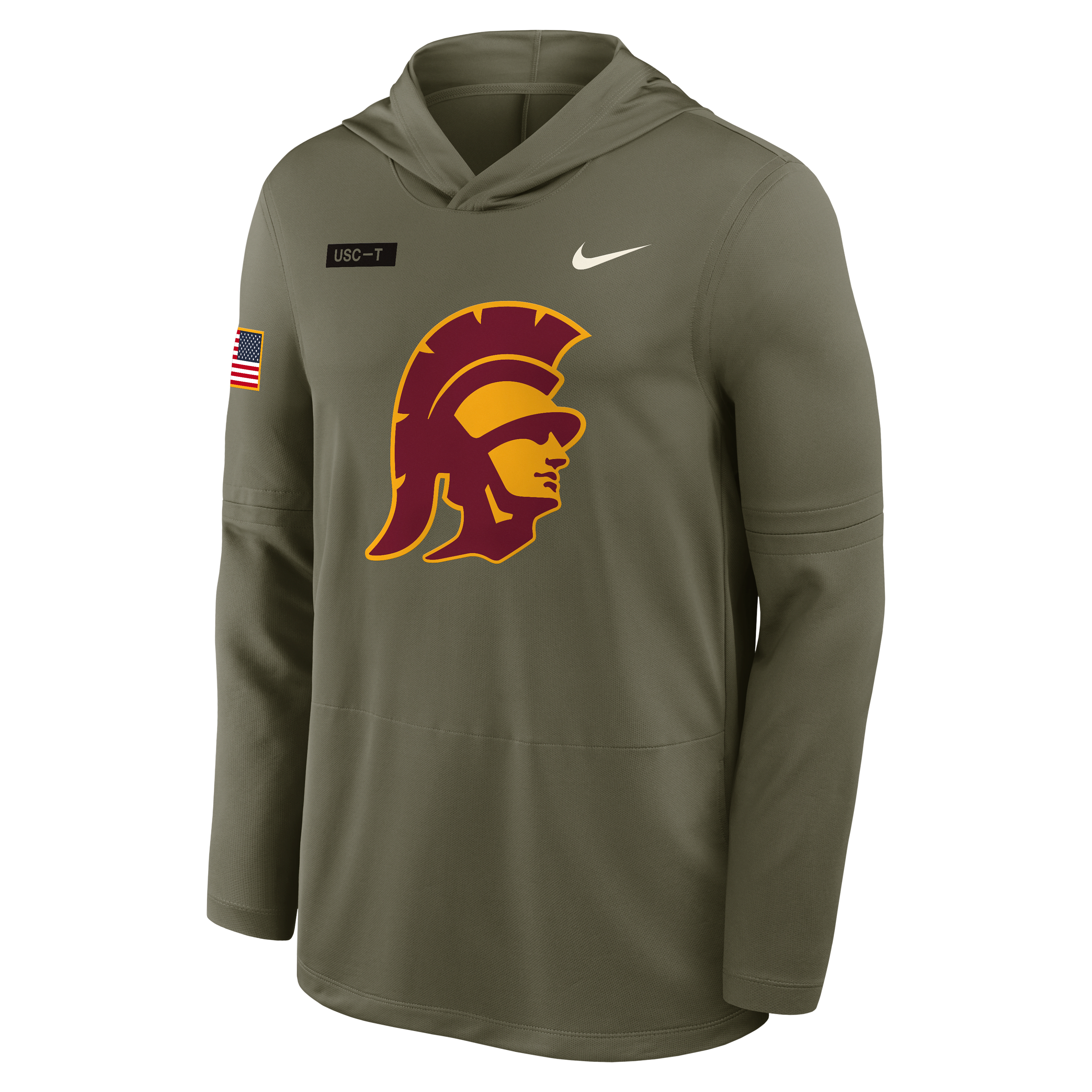 USC 2025 Military Appreciation Men's Nike Dri-FIT College Long-Sleeve Hooded Top