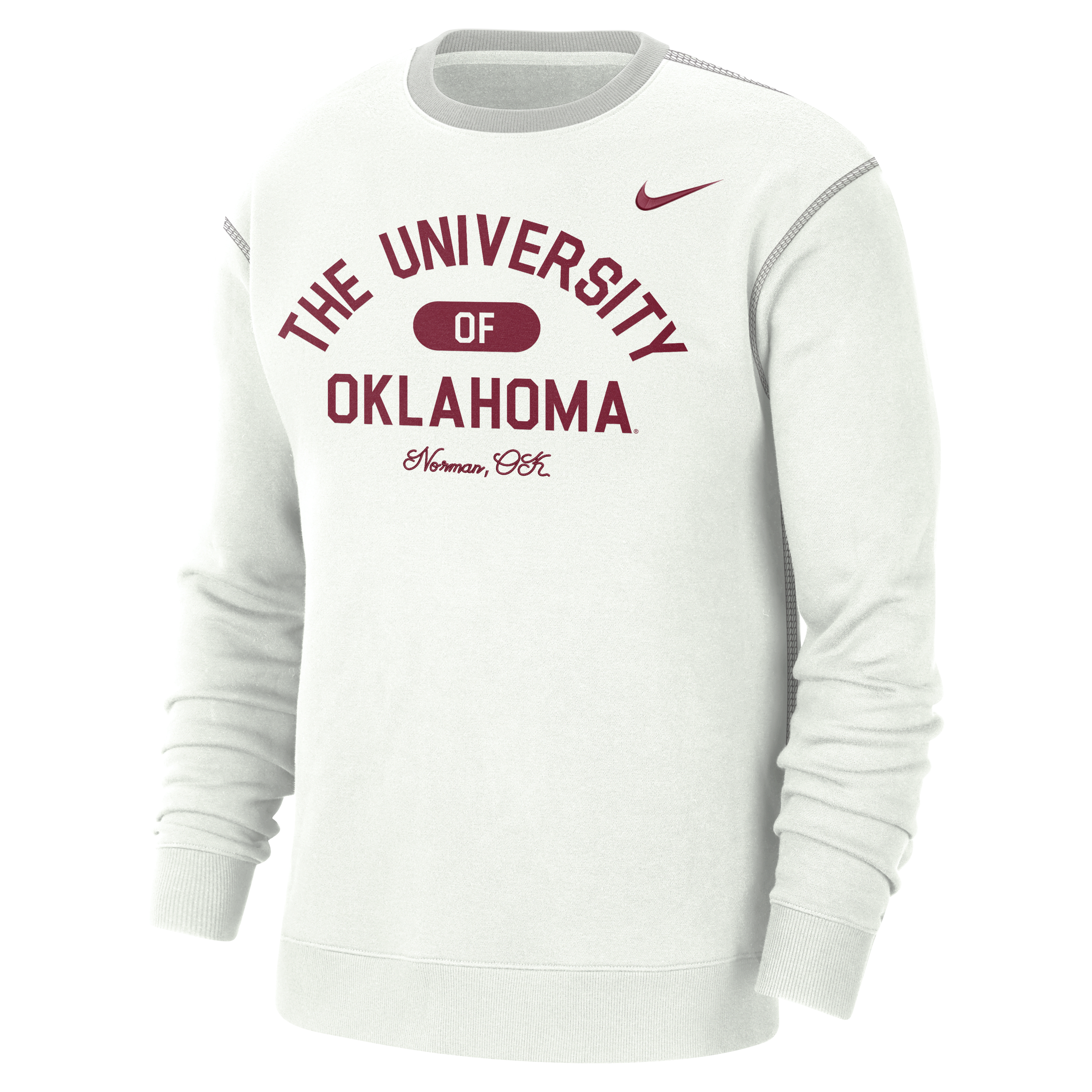 Oklahoma Men's Nike College Crew-Neck Top