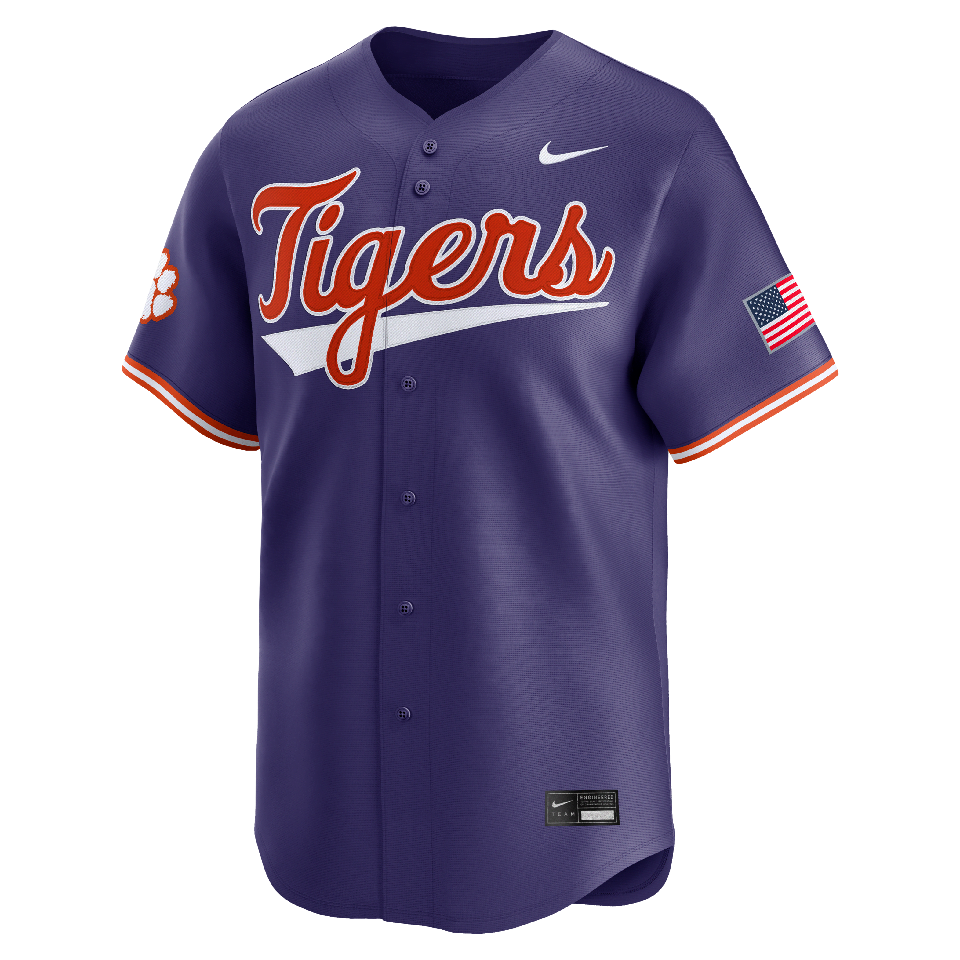 Clemson Tigers Men's Nike College Limited Baseball Jersey