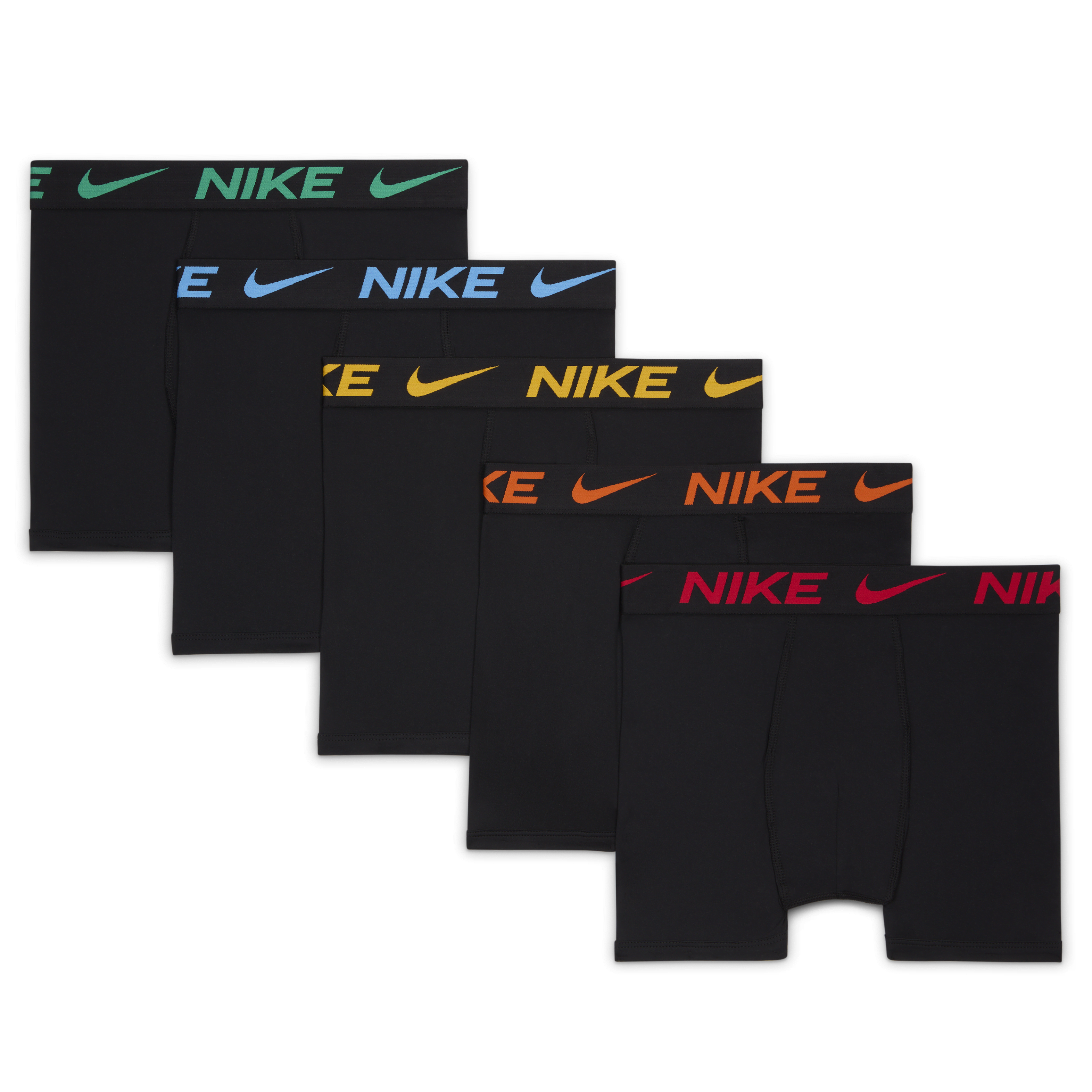 Nike Dri-FIT Big Kids' Color Pop Boxer Briefs (5-Pack)