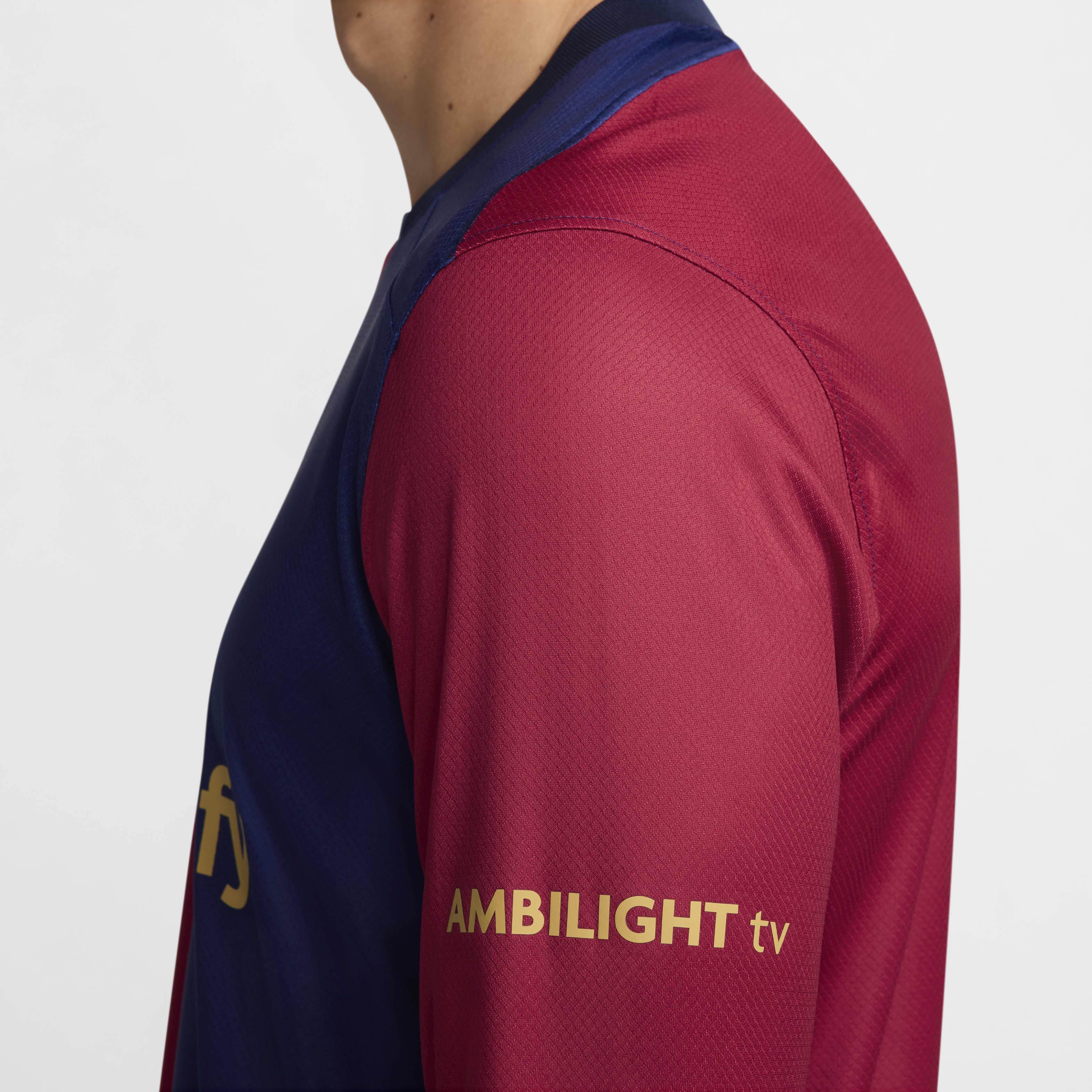 FC Barcelona 2024/25 Stadium Home Men's Nike Dri-FIT Soccer Replica Long-Sleeve Jersey