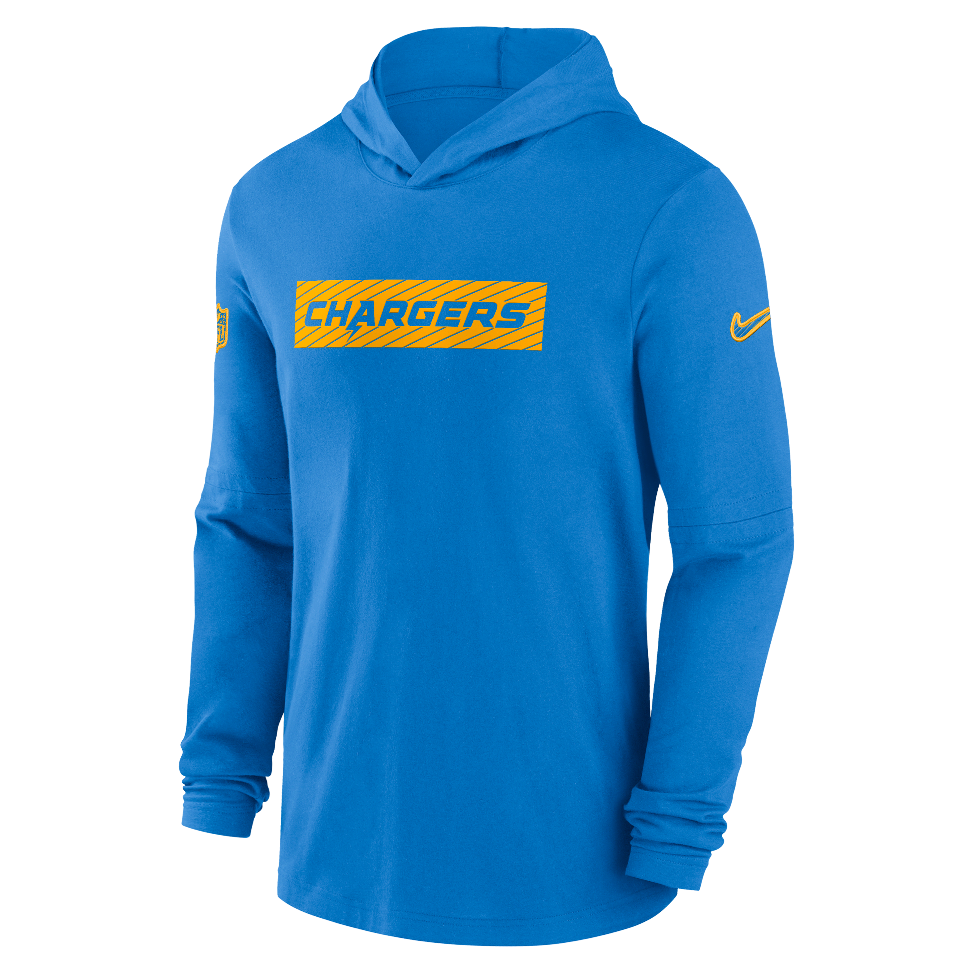 Los Angeles Chargers Sideline Men's Nike Dri-FIT NFL Long-Sleeve Hooded Top