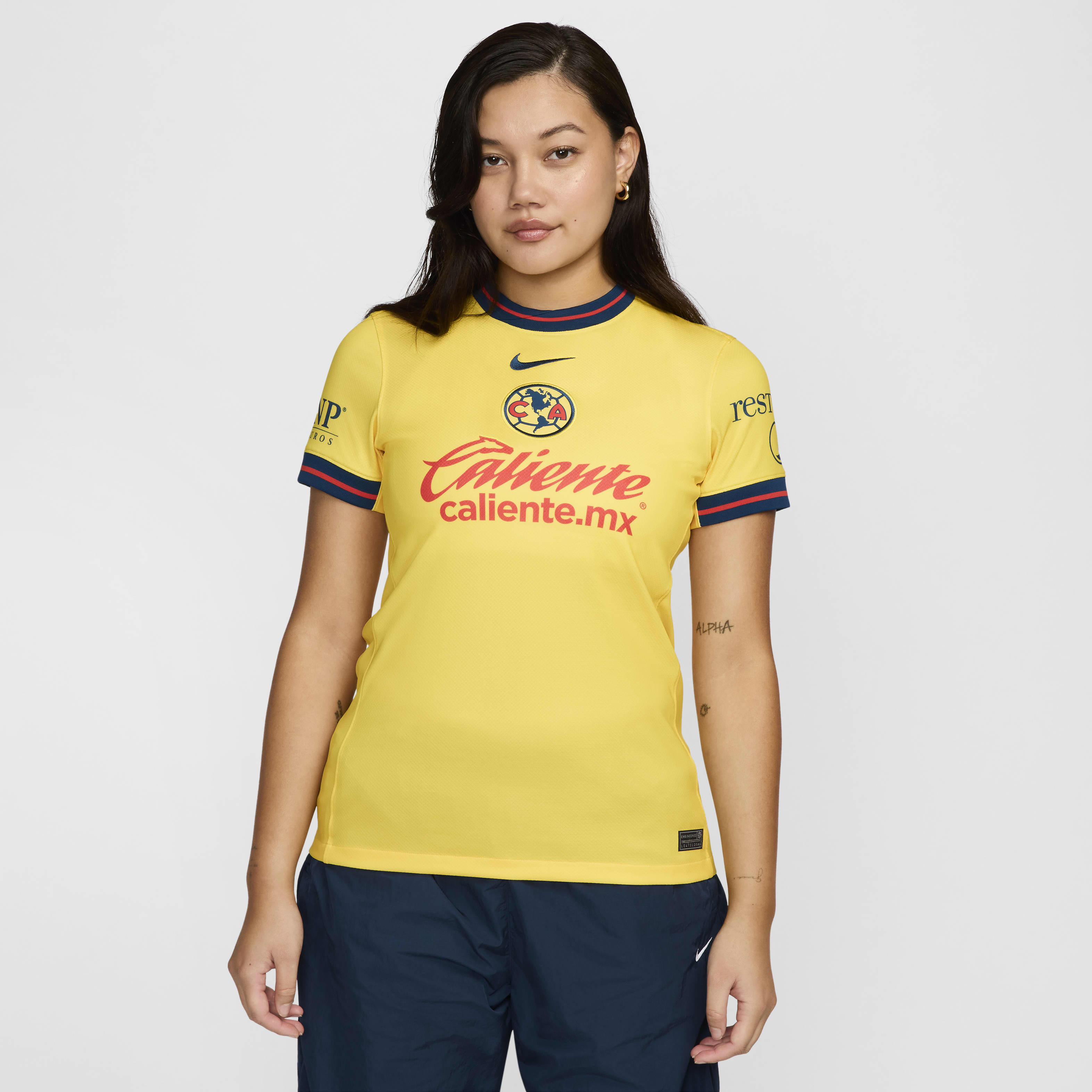 Club América 2024/25 Stadium Home Women's Nike Dri-FIT Soccer Replica Jersey