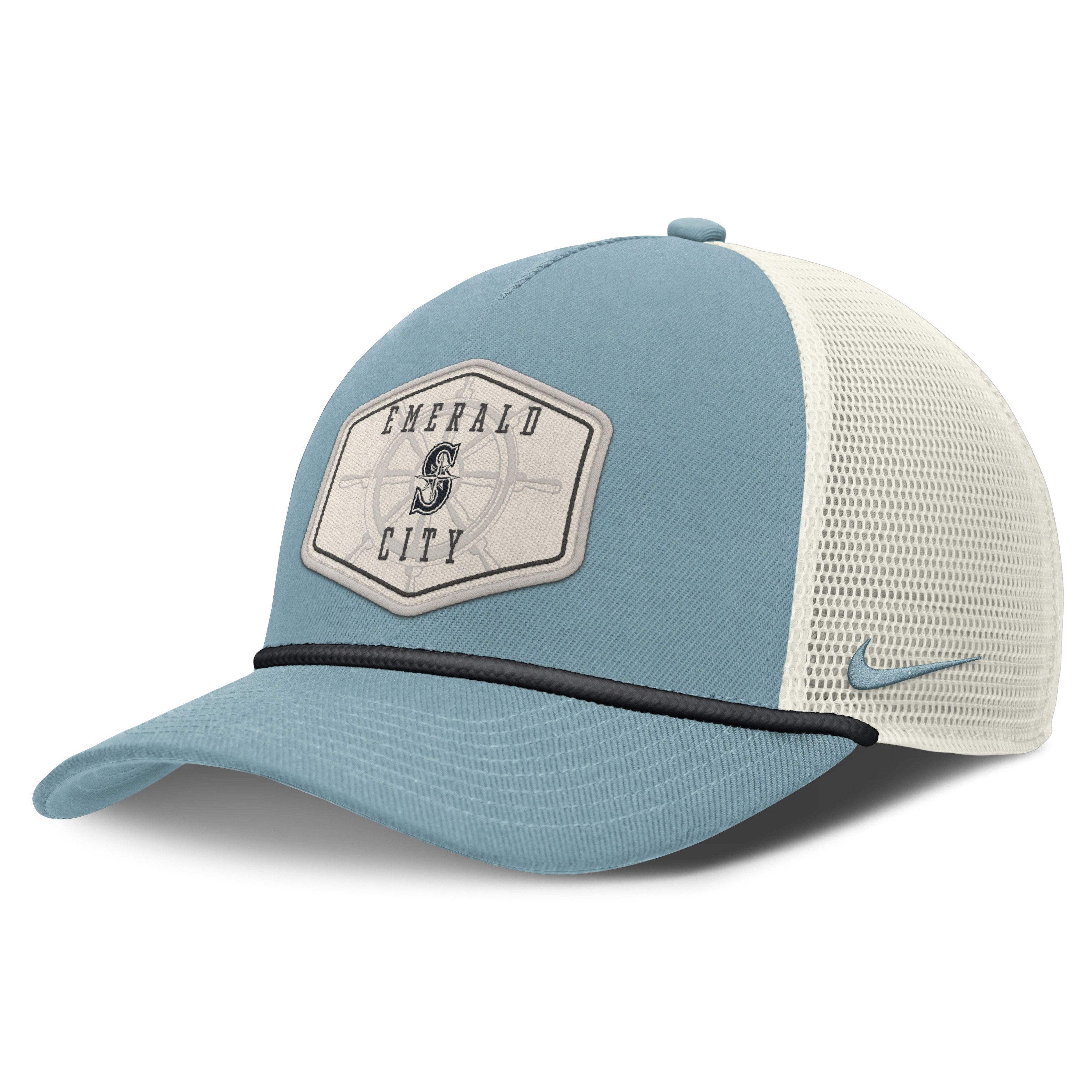 Seattle Mariners Rise Tech Men's Nike Dri-FIT MLB Trucker Adjustable Hat