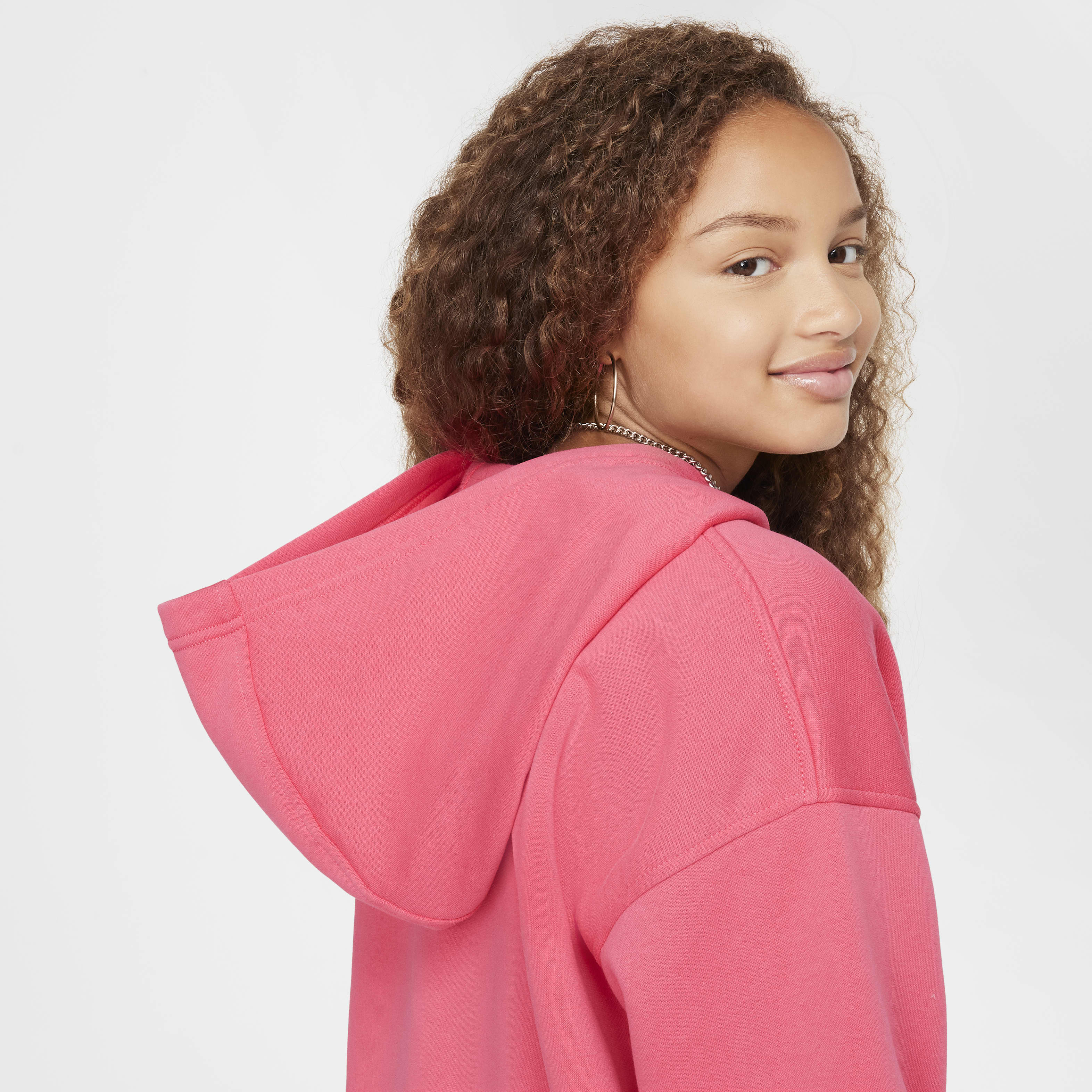 Nike Sportswear Club Fleece Big Kids' Oversized Full-Zip Hoodie