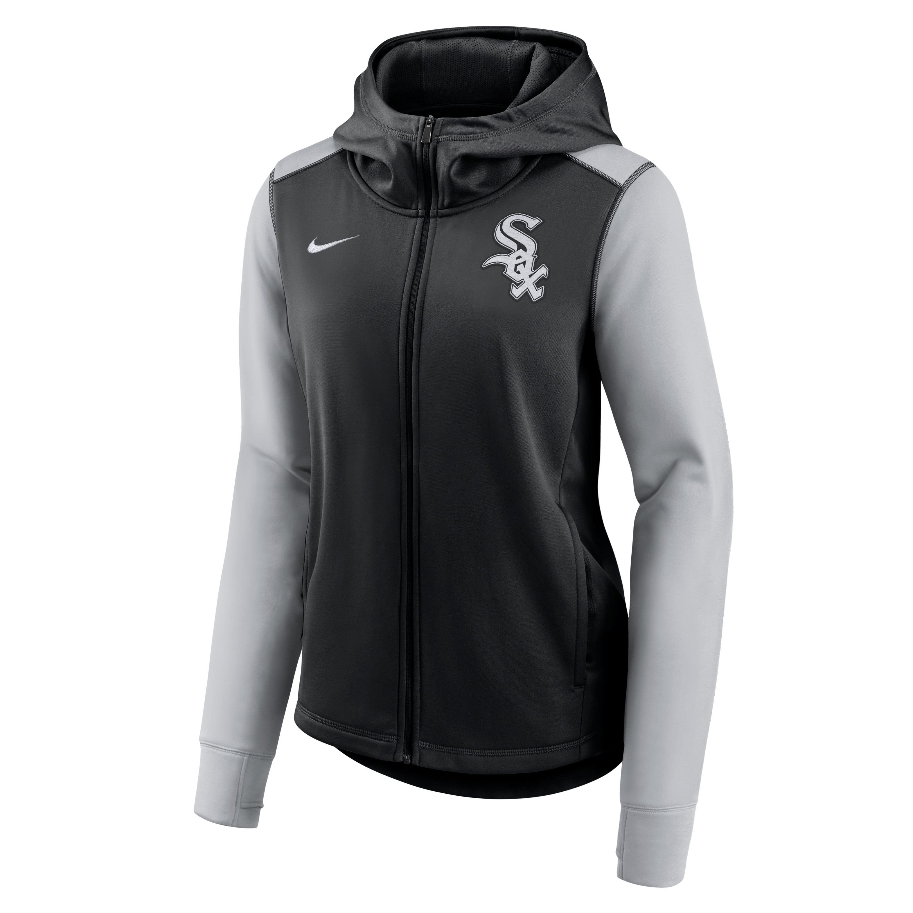 Chicago White Sox Authentic Collection Women's Nike Therma MLB Full-Zip Hoodie