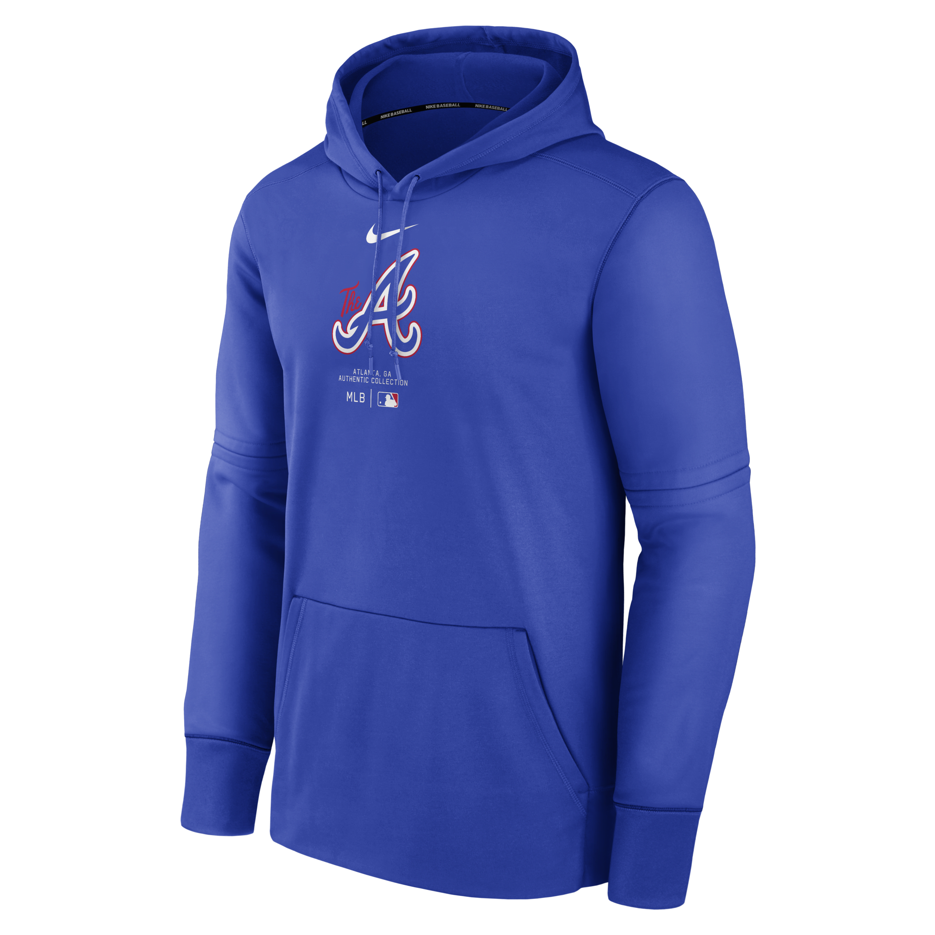 Atlanta Braves City Connect Practice Men's Nike Therma MLB Pullover Hoodie