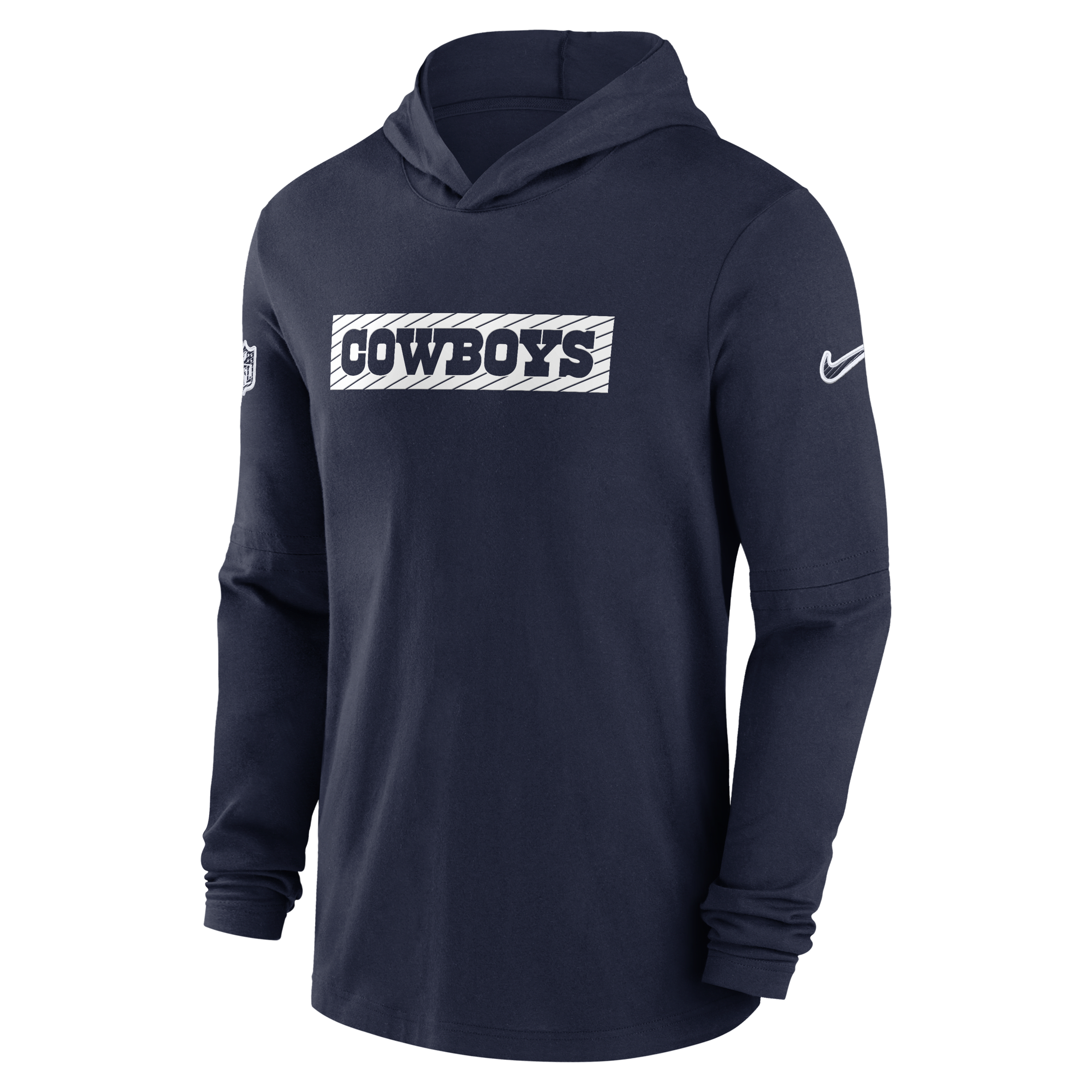 Dallas Cowboys Sideline Men's Nike Dri-FIT NFL Long-Sleeve Hooded Top