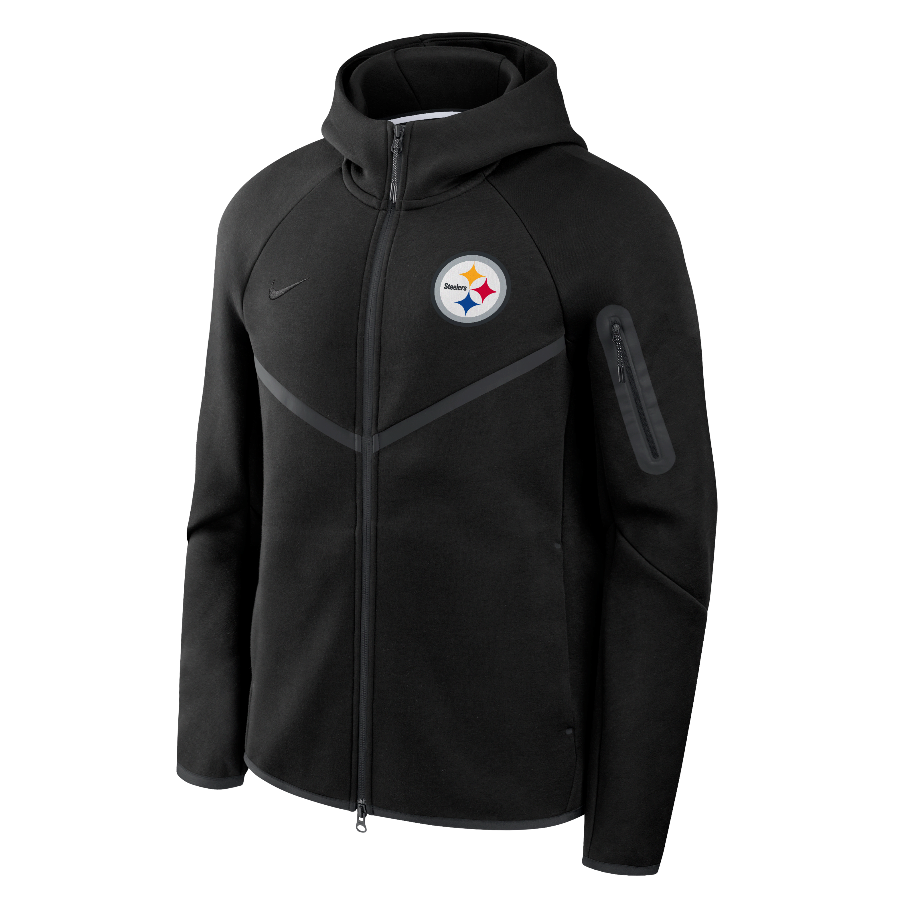 Pittsburgh Steelers Tech Fleece Windrunner Men's Nike NFL Full-Zip Hooded Jacket