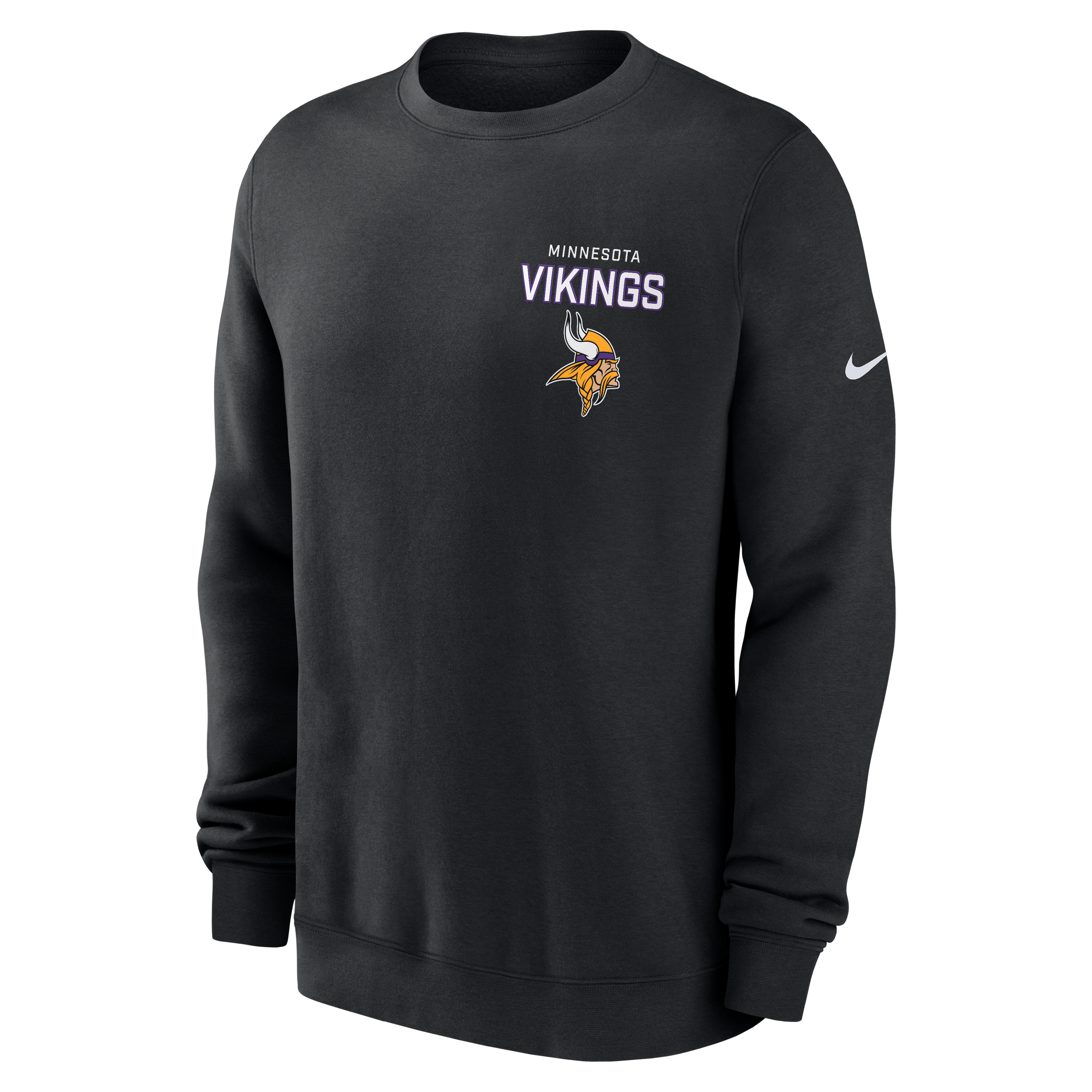 Minnesota Vikings Draw Block Club Men's Nike NFL Pullover Crew
