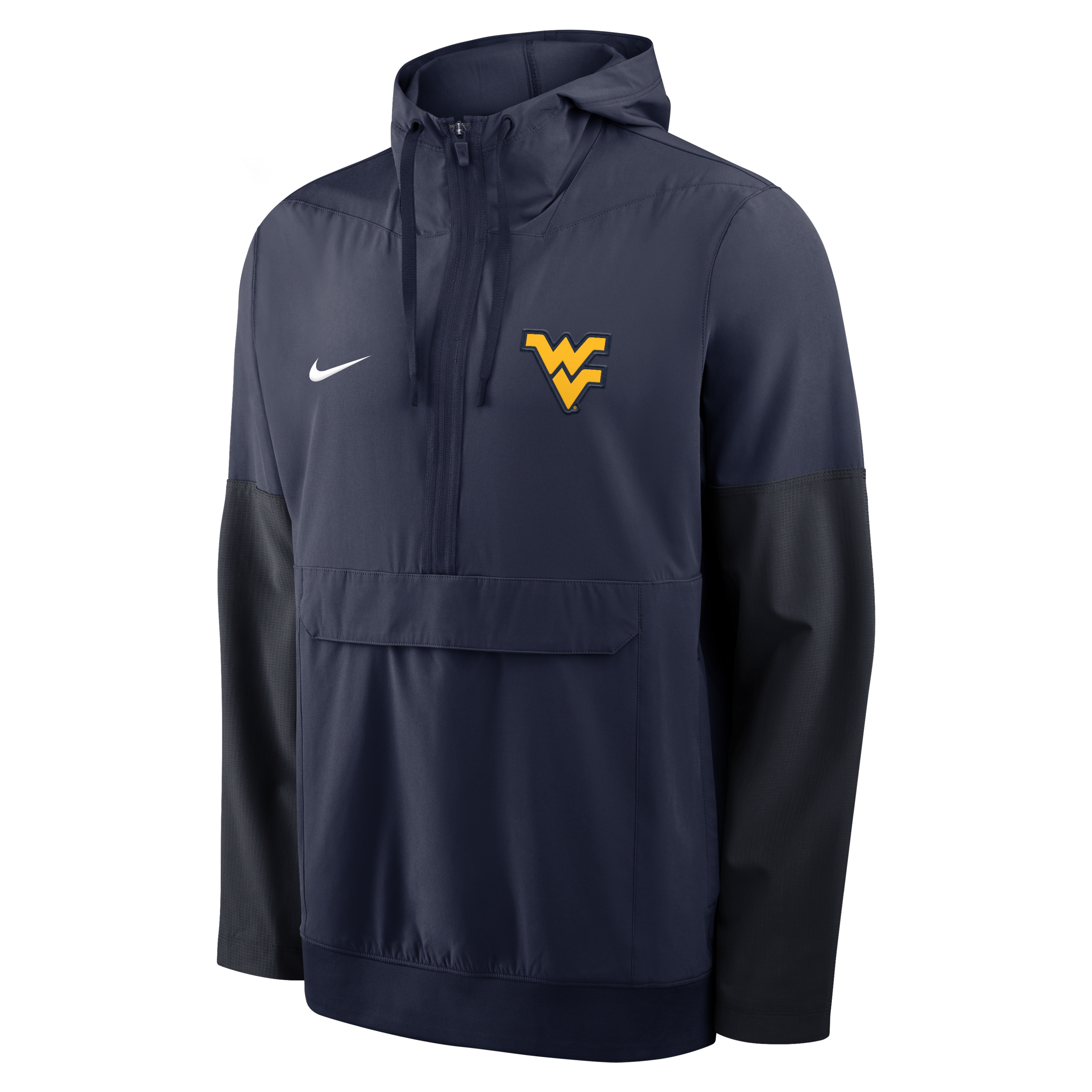 West Virginia Anorak Men's Nike College 1/2-Zip Hooded Jacket