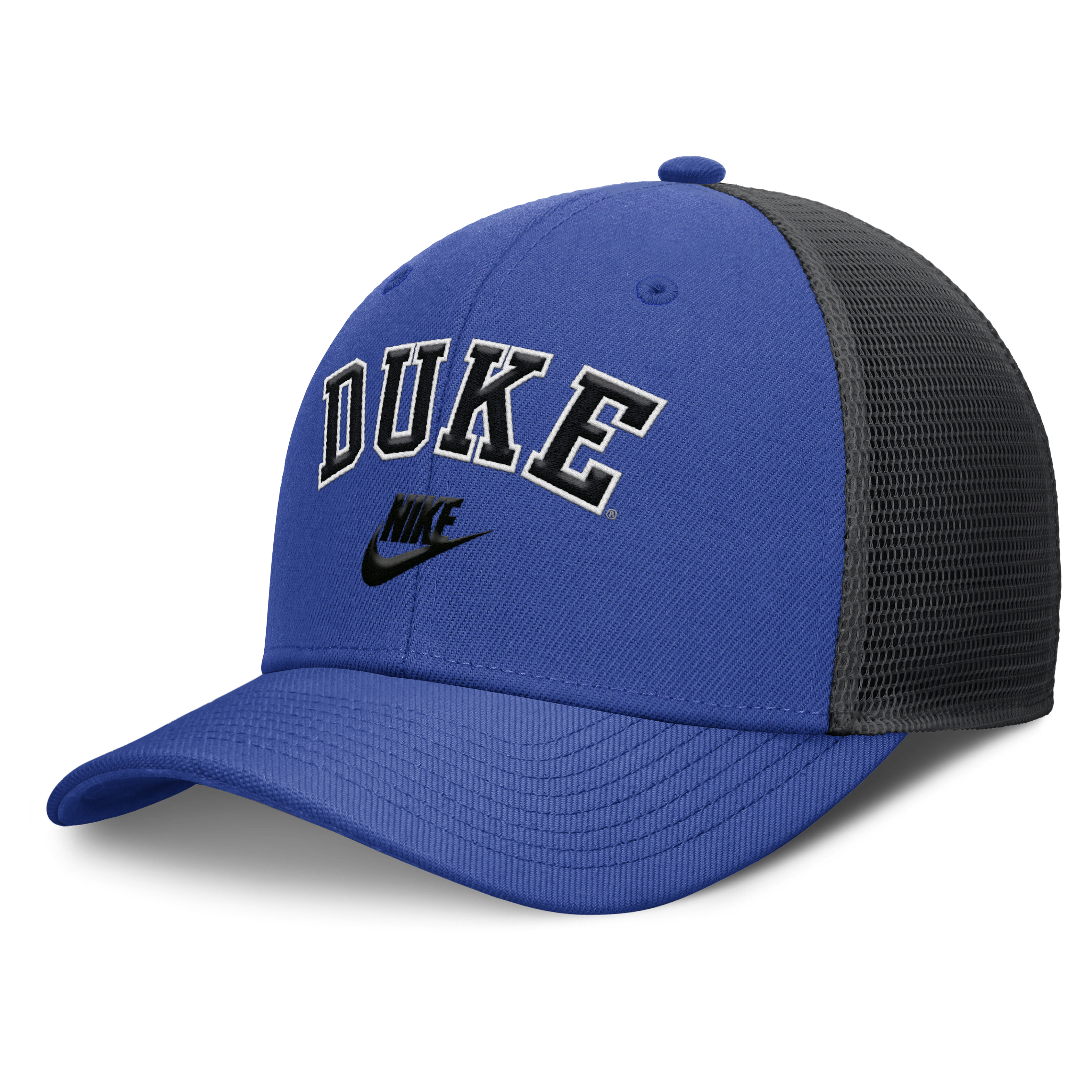 Duke Legacy Arch Rise Men's Nike Dri-FIT College Trucker Adjustable Hat