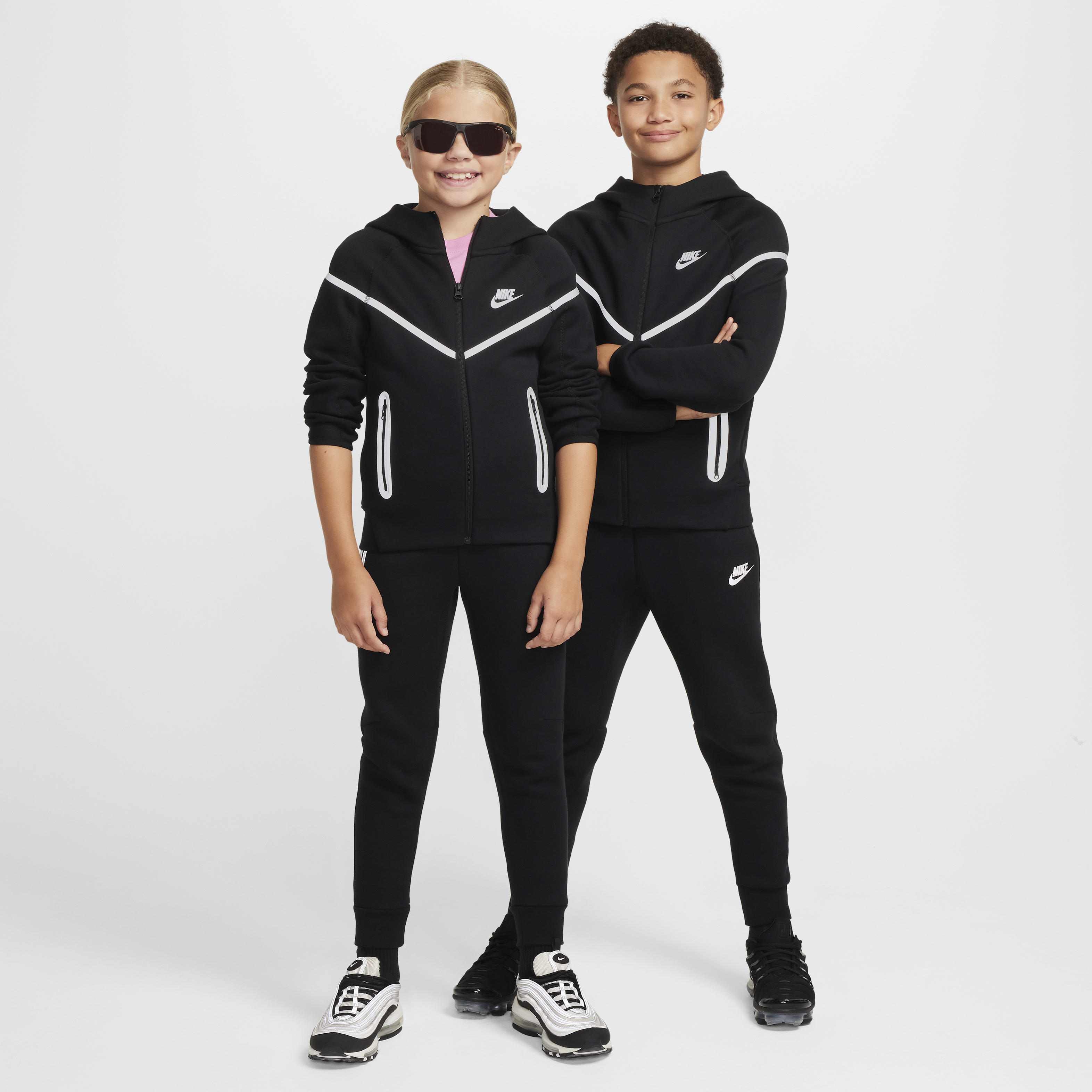 Nike Sportswear Tech Fleece Big Kids' (Boys') Reflective Full-Zip Hoodie