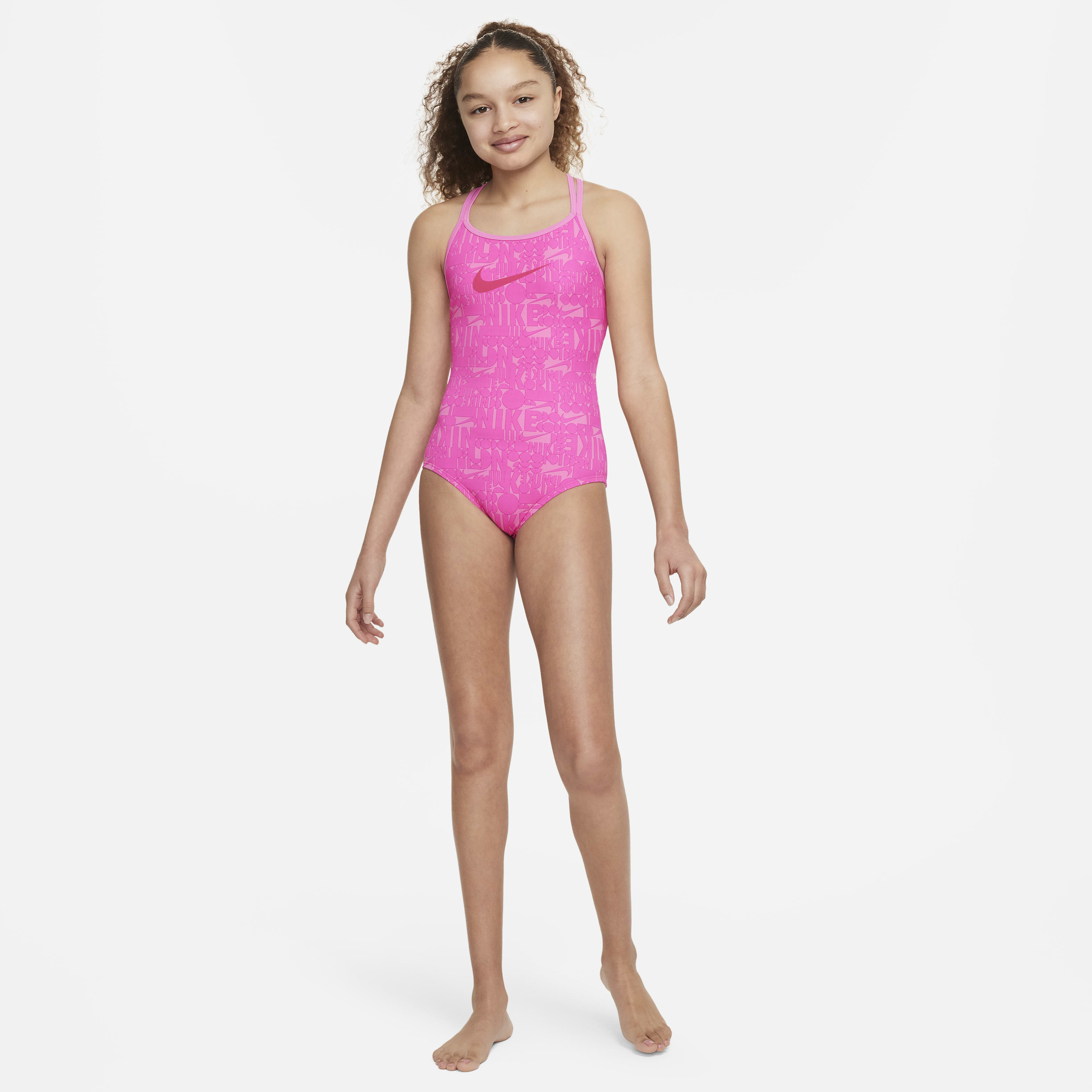 Nike Swim Retro Flow Big Kids' (Girls') T-Back One-Piece Swimsuit