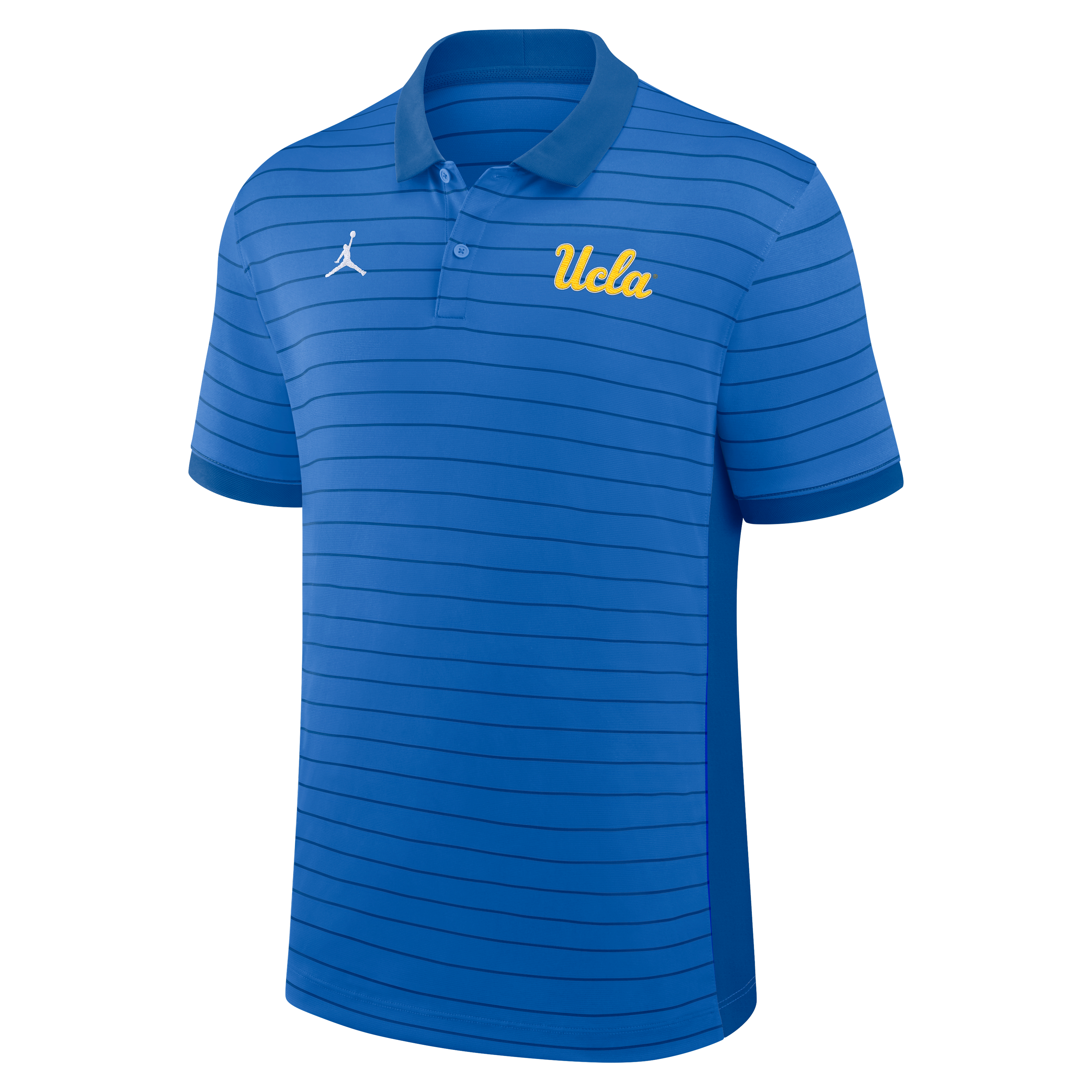 UCLA Sideline Victory Stripe Men's Jordan Brand Dri-FIT College Polo