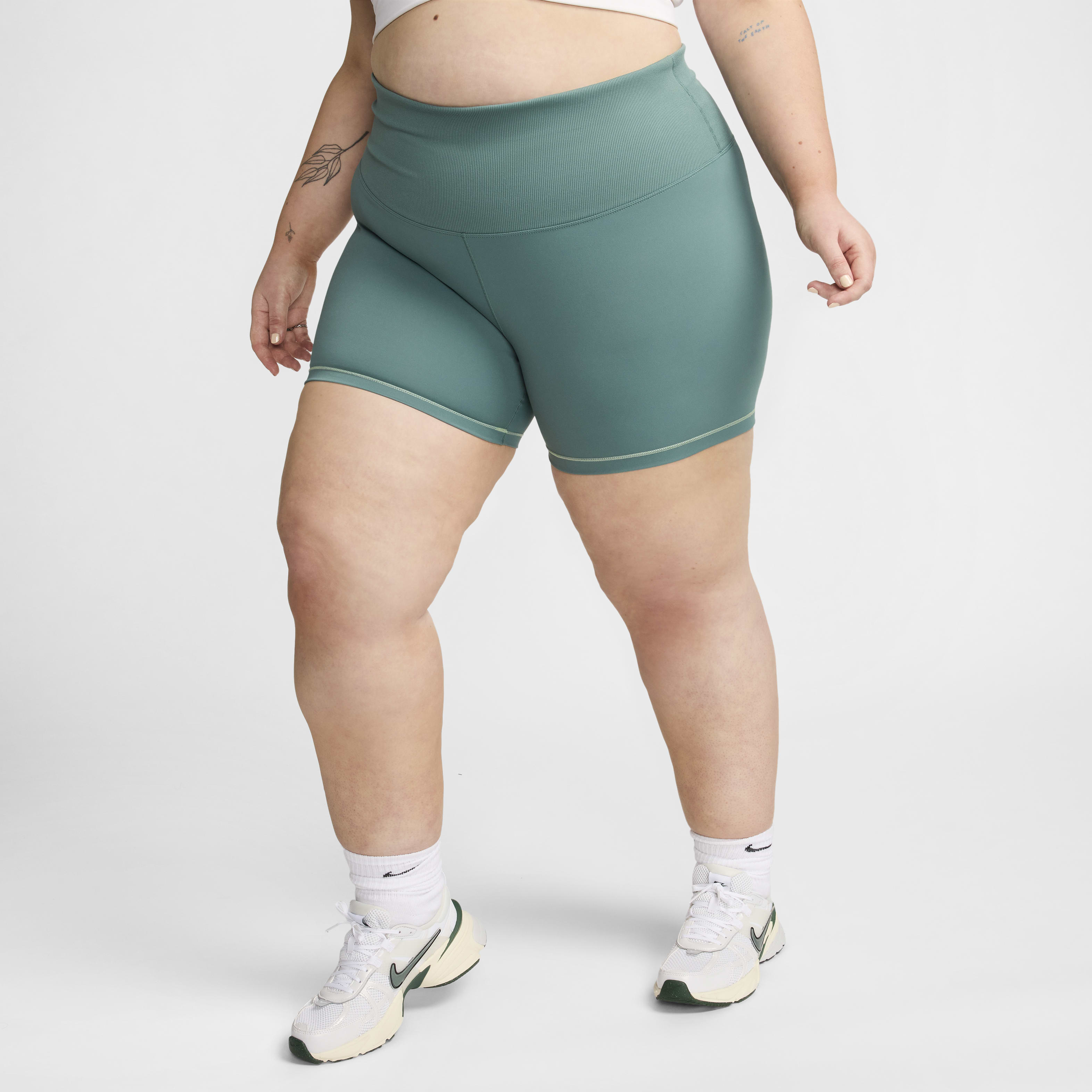 Nike One Rib Women's High-Waisted 5" Biker Shorts (Plus Size)