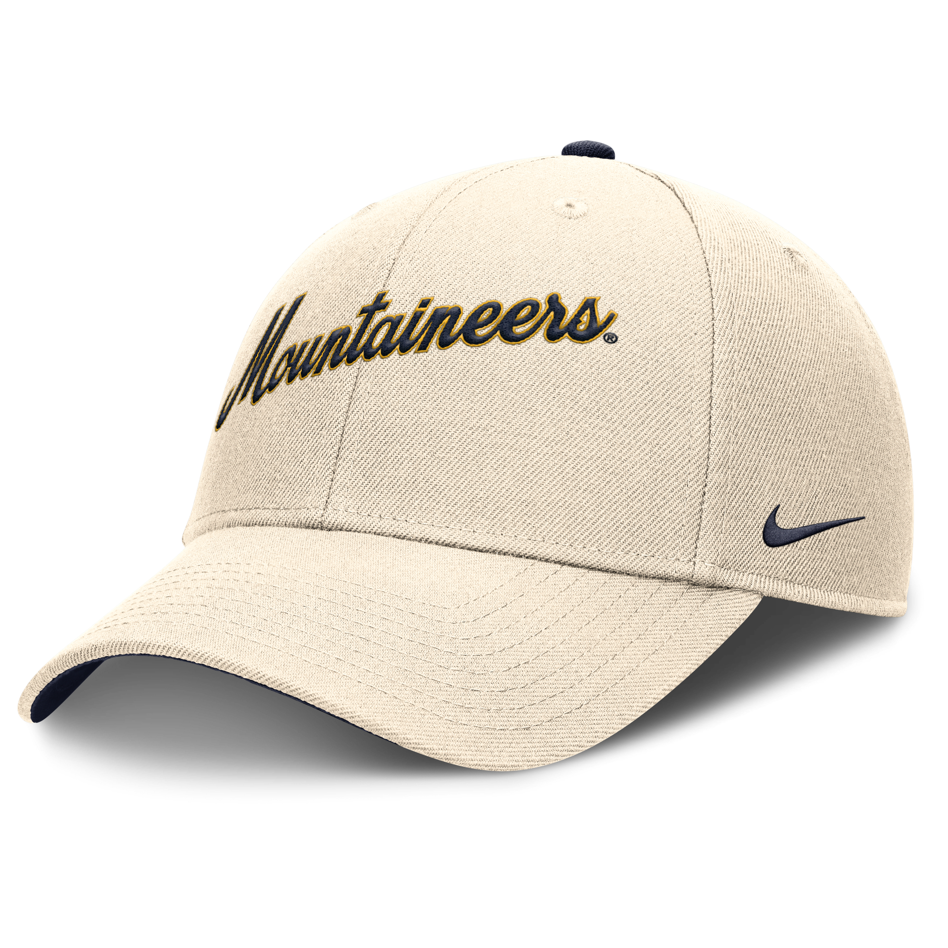 West Virginia Mountaineers Primetime Rise Men's Nike College Adjustable Hat