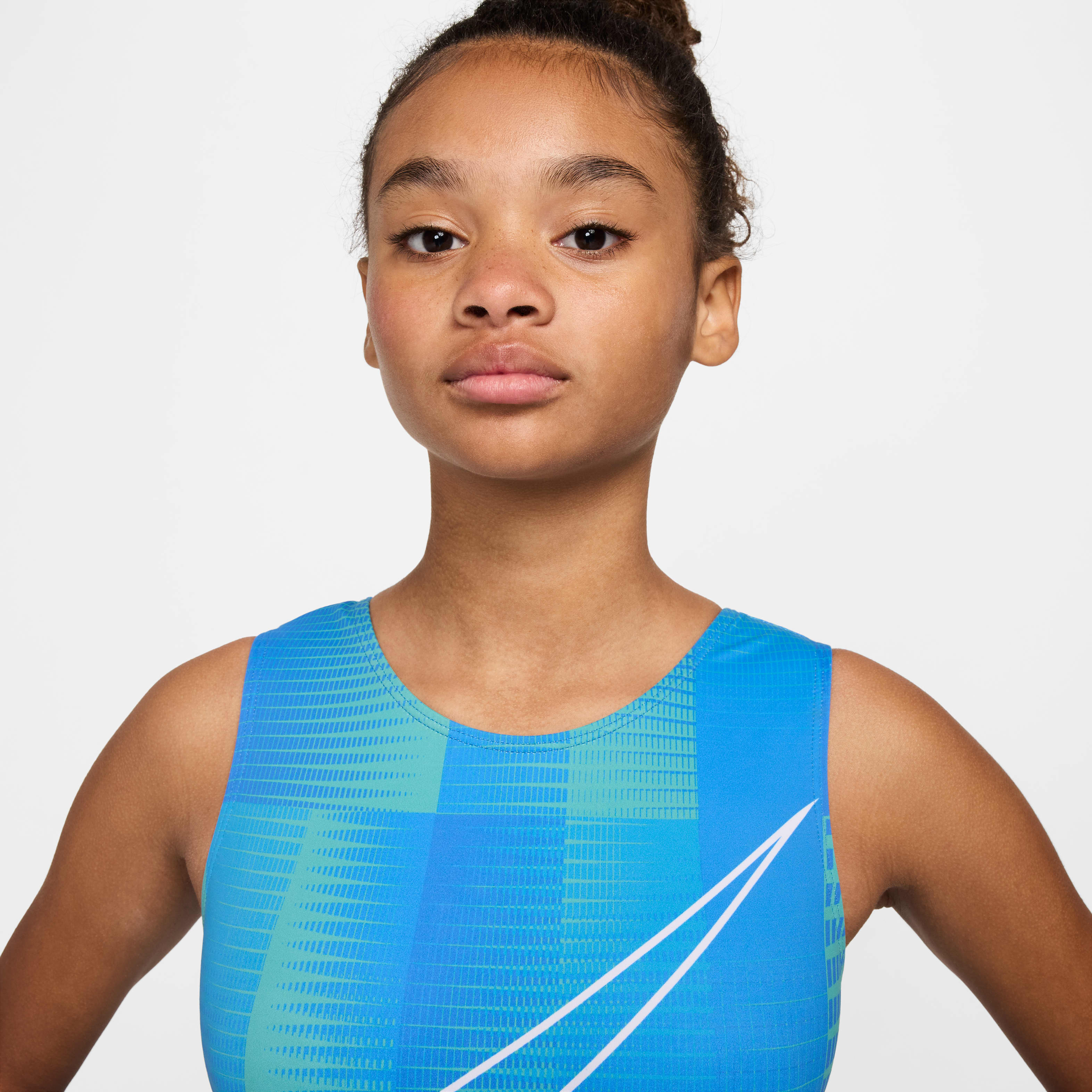 Nike Gymnastics Repeat Printed Performance Leotard