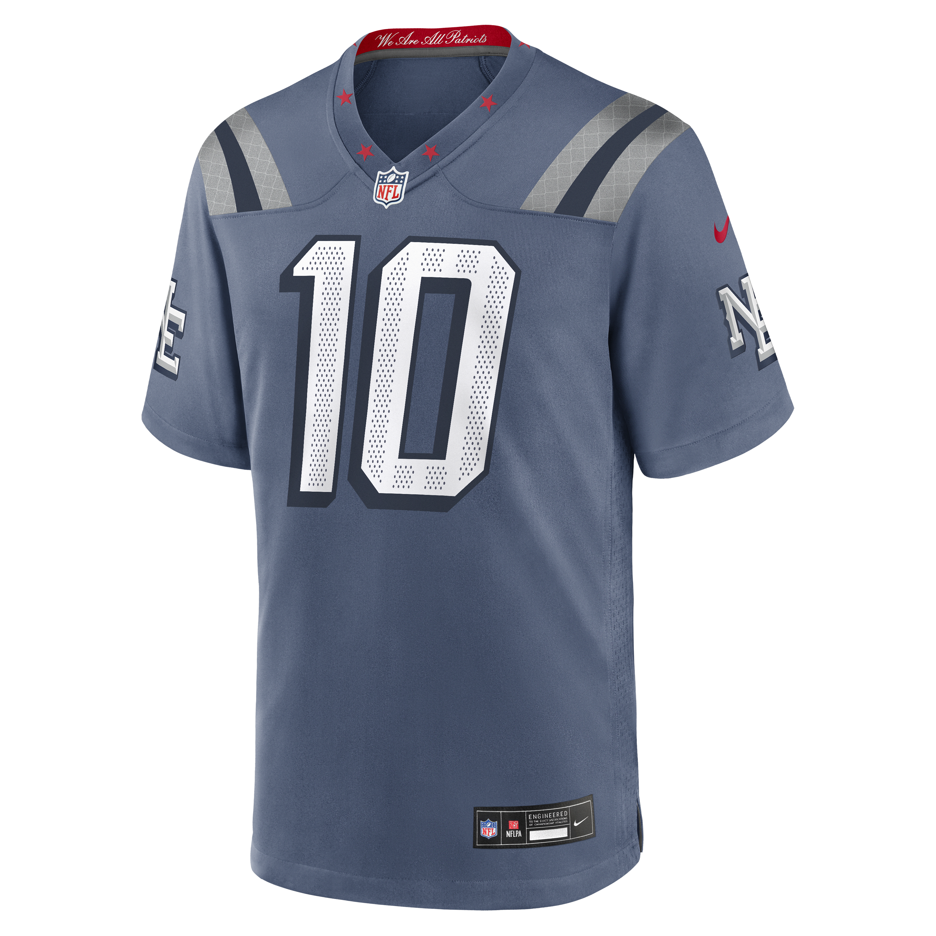 Drake Maye New England Patriots Rivalries Collection Men’s Nike NFL Game Jersey