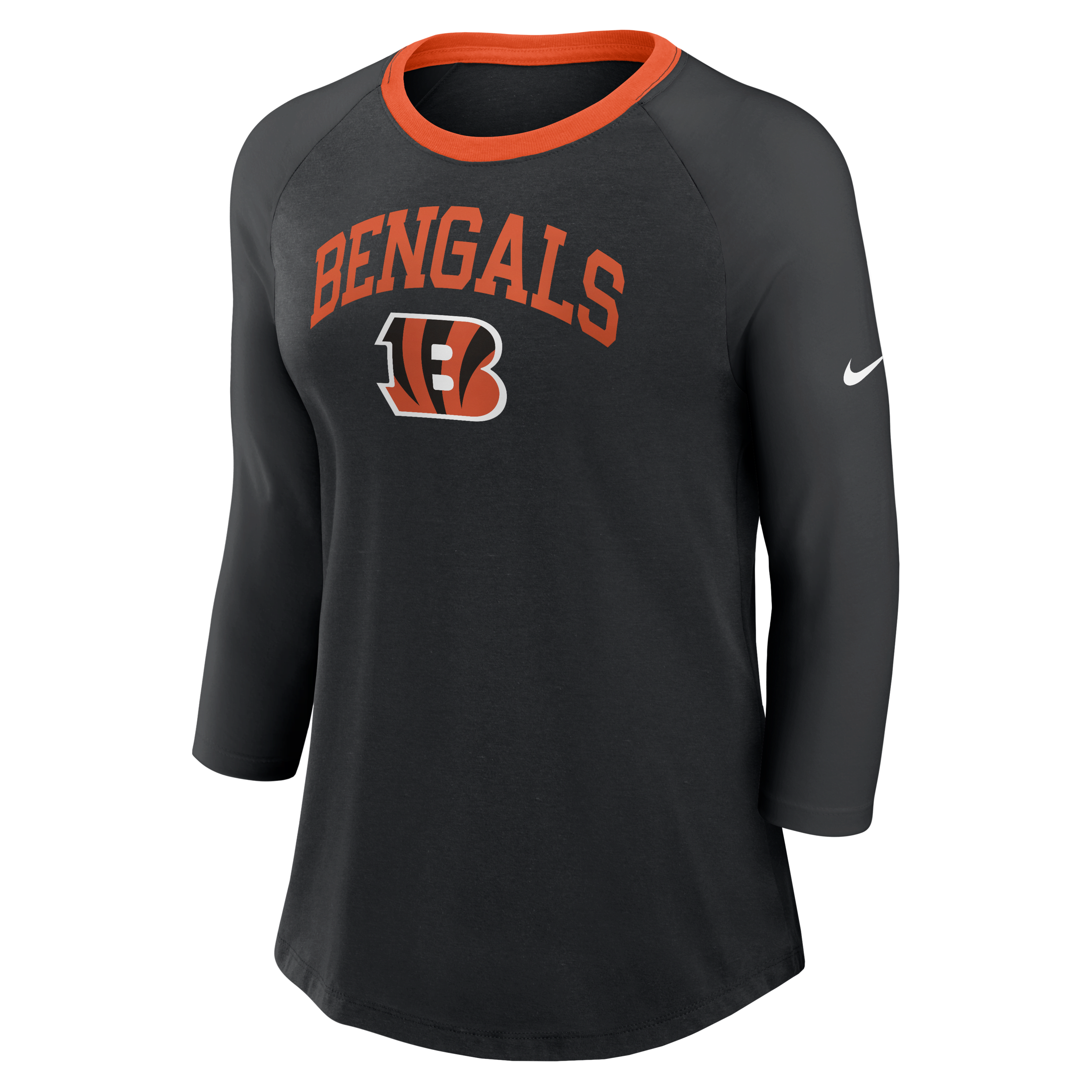 Cincinnati Bengals Women's Nike NFL 3/4-Sleeve T-Shirt