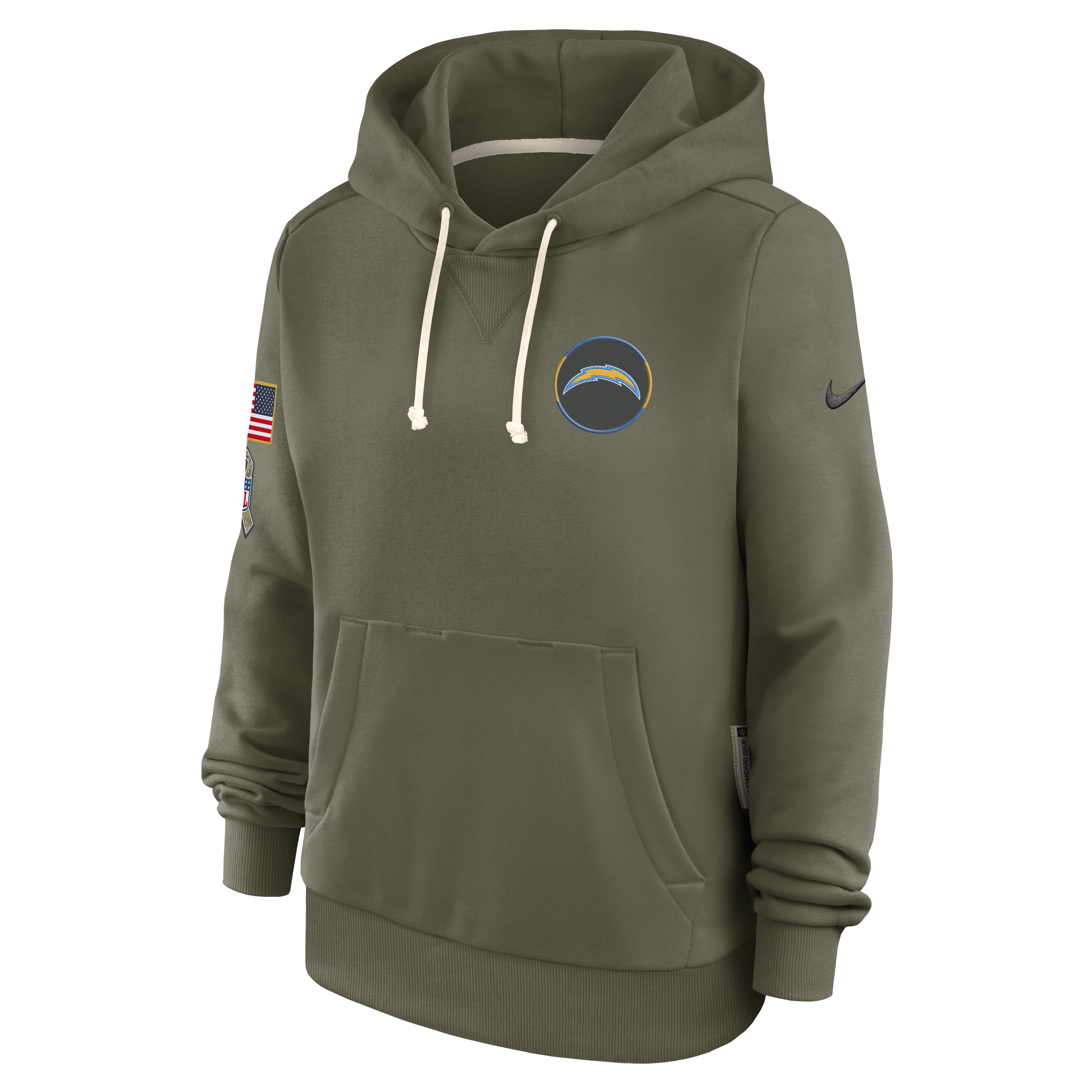 Los Angeles Chargers Salute to Service Sideline Women's Nike Dri-FIT NFL Pullover Hoodie