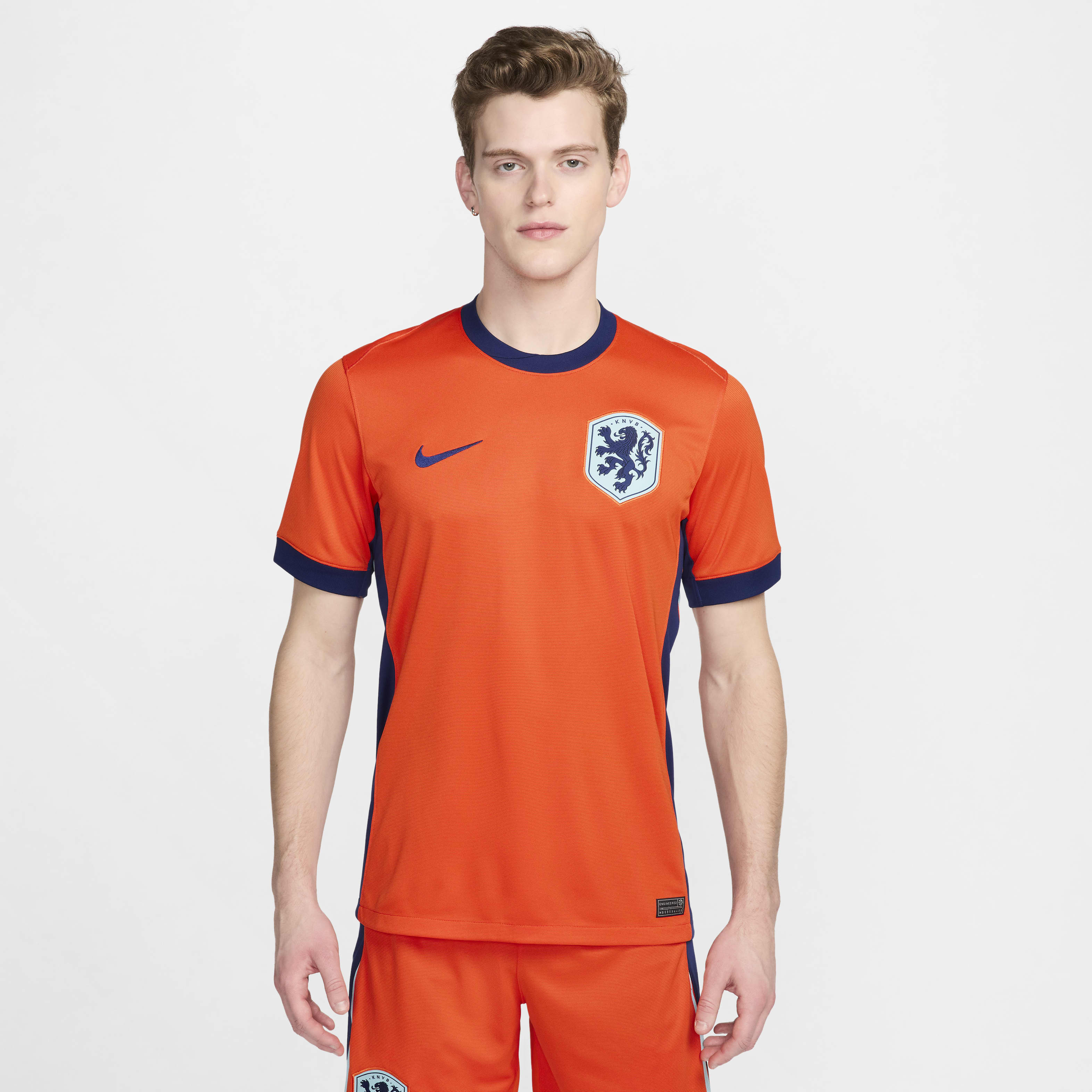 Netherlands (Men's Team) 2024/25 Stadium Home Men's Nike Dri-FIT Soccer Replica Jersey