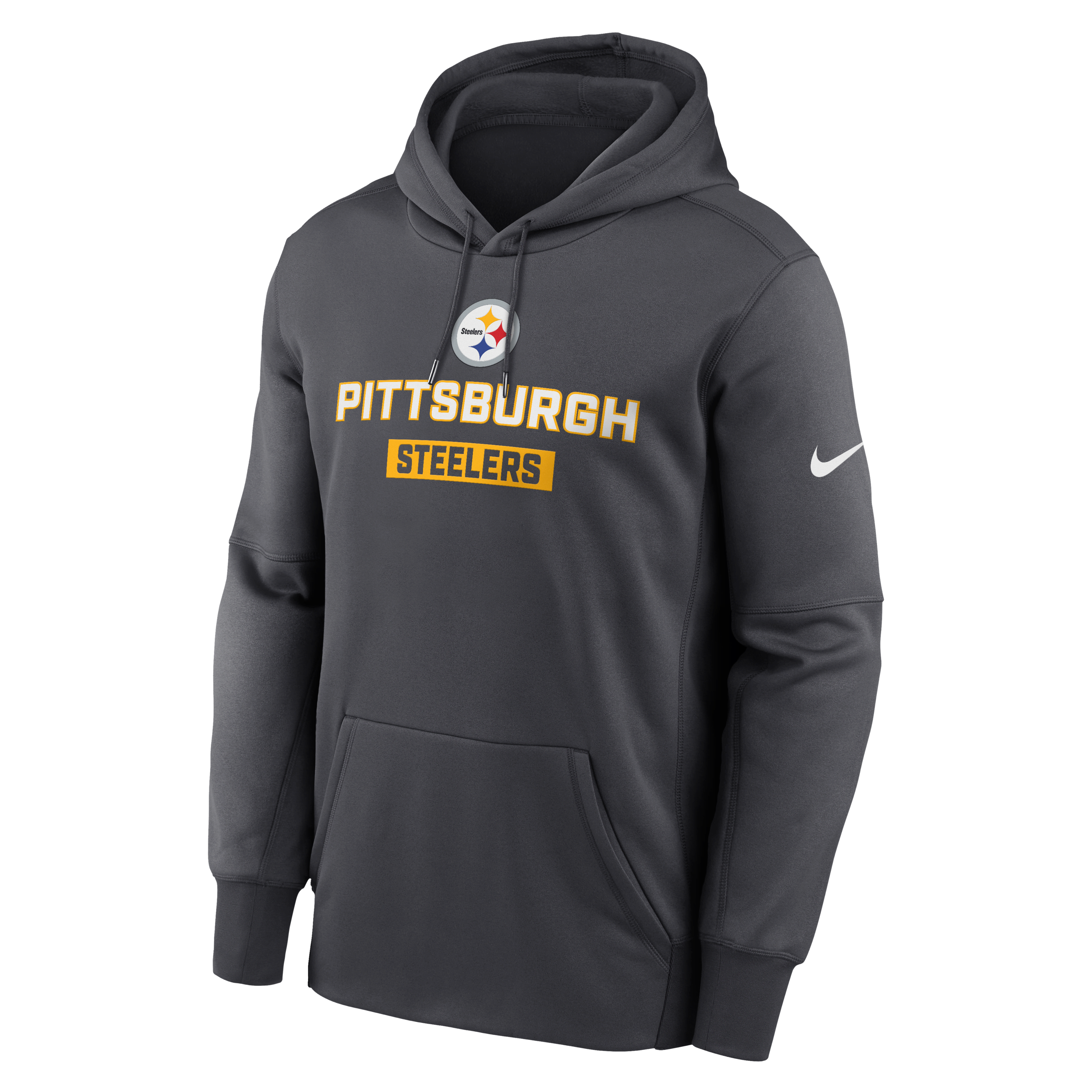 Pittsburgh Steelers Toss Sweep Men’s Nike Therma NFL Pullover Hoodie