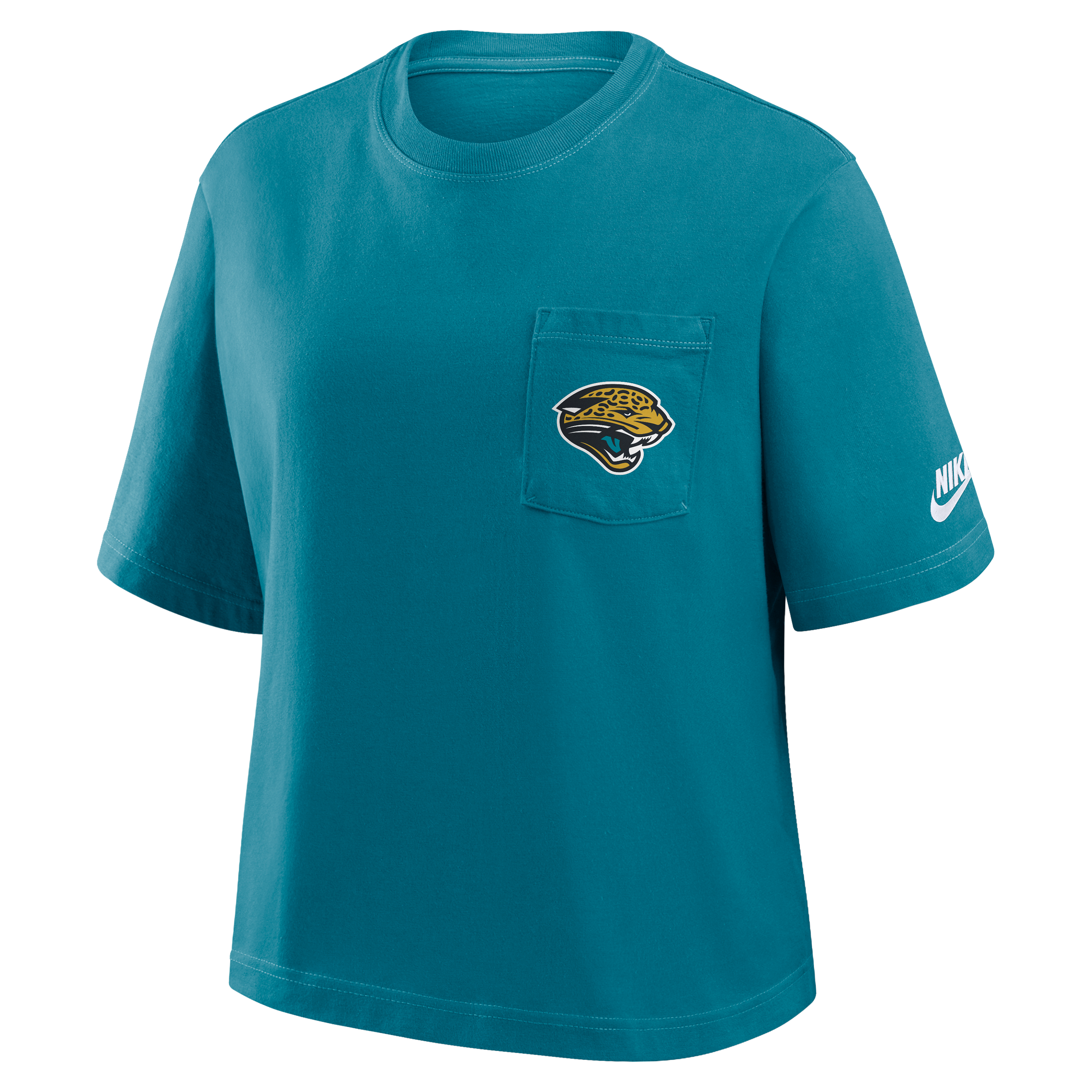 Jacksonville Jaguars Rewind Pocket Boxy Women's Nike NFL T-Shirt