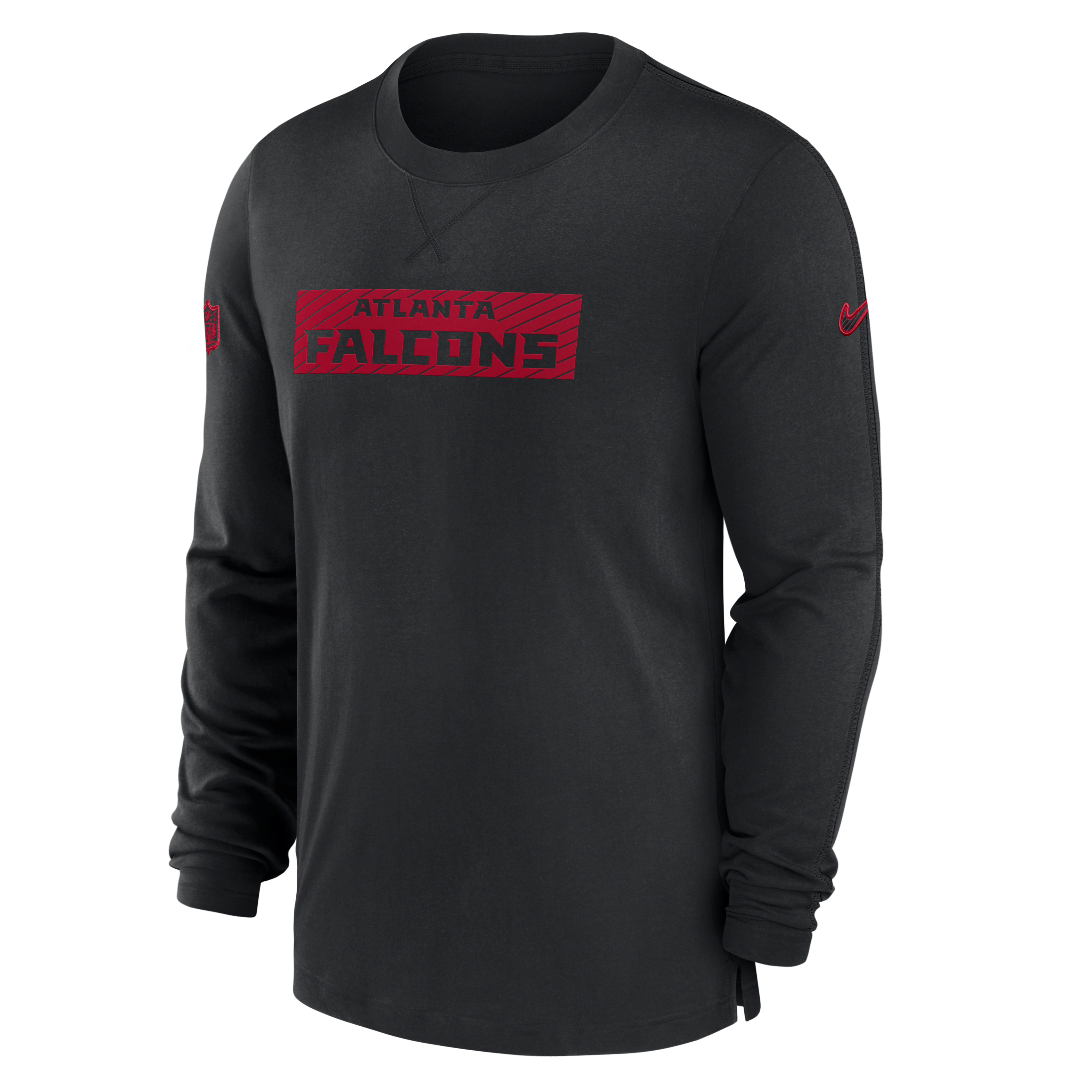 Atlanta Falcons Sideline Player Team Issue Men’s Nike Dri-FIT Long-Sleeve Top