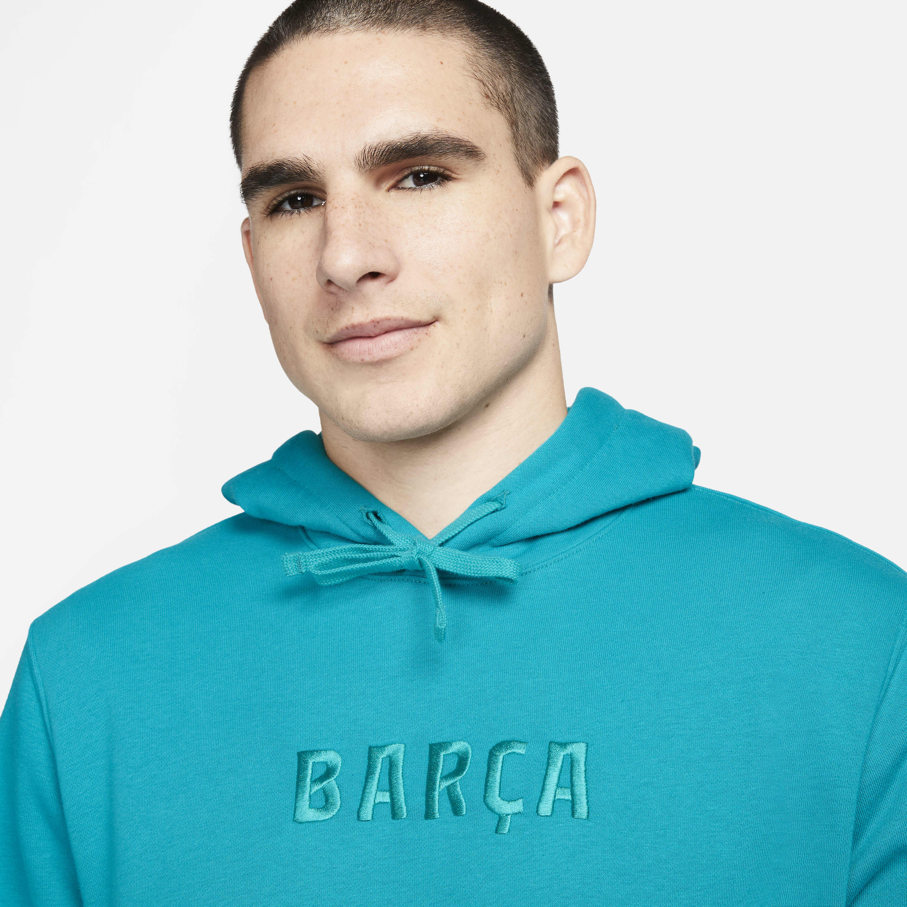 FC Barcelona Club Third Men's Nike Soccer French Terry Pullover Hoodie