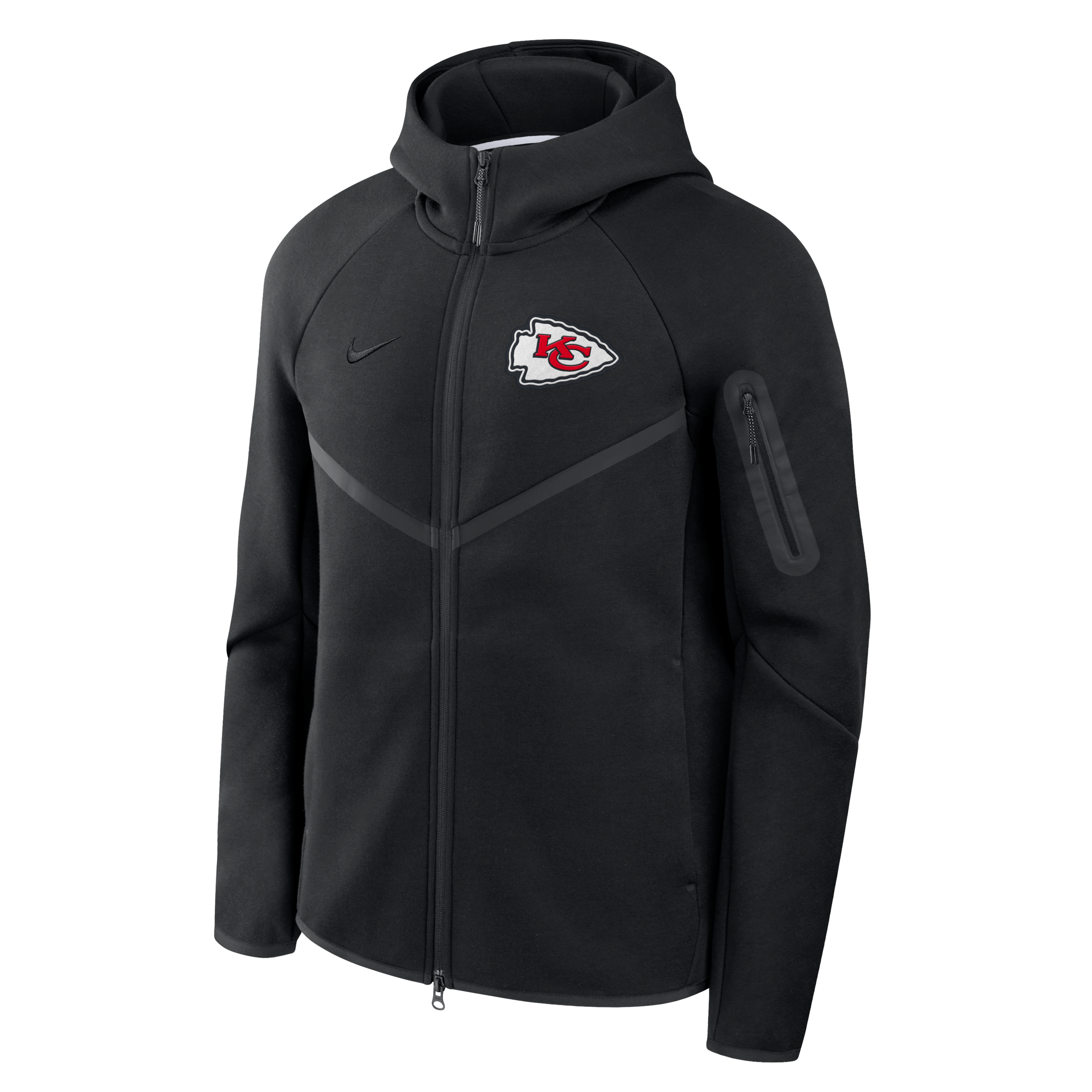 Kansas City Chiefs Tech Fleece Windrunner Men's Nike NFL Full-Zip Hooded Jacket