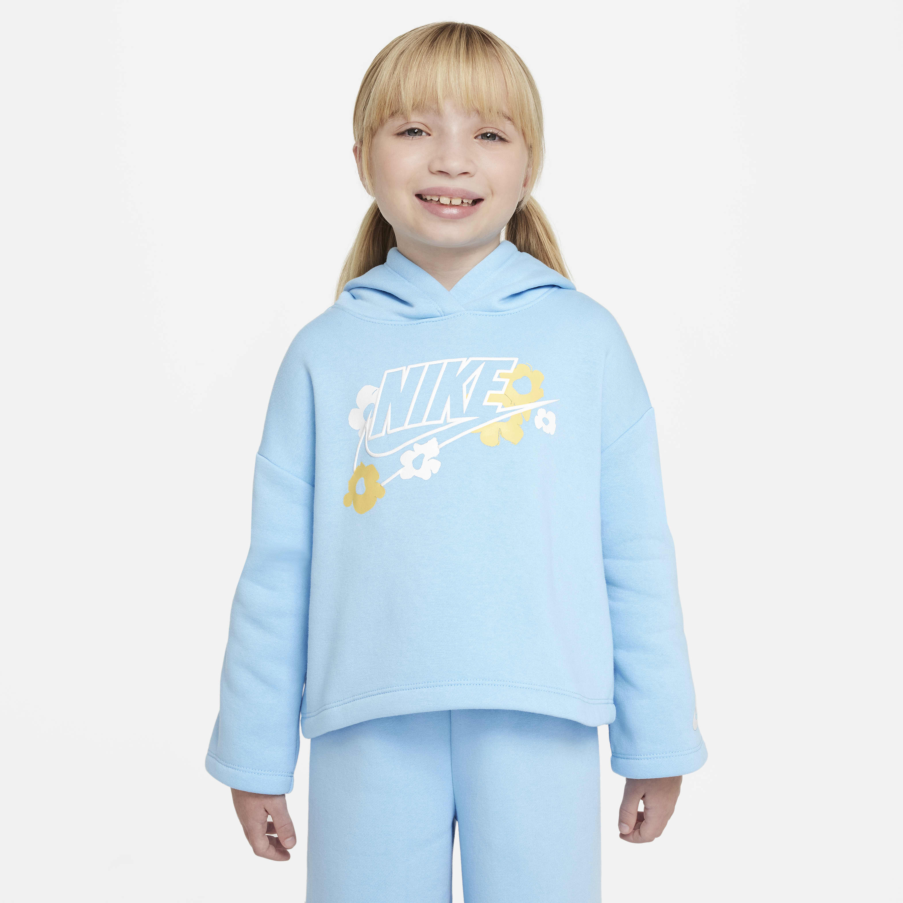 Nike Floral Fleece Little Kids' Graphic Hoodie