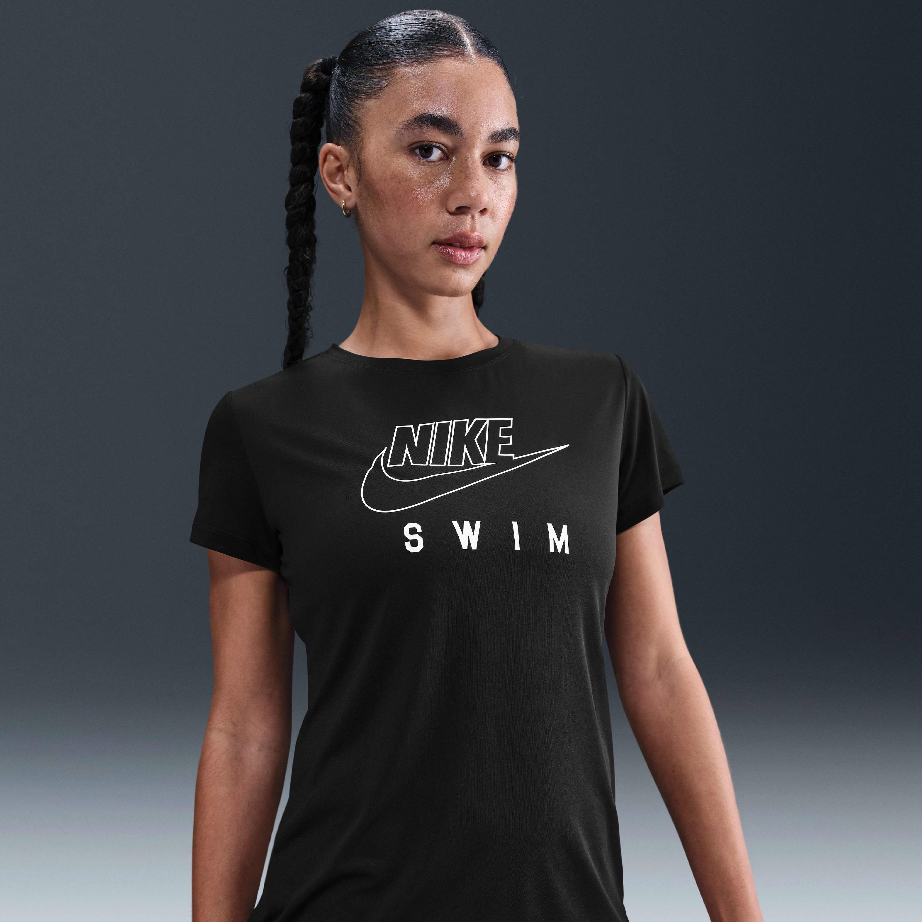 Nike Swim Swoosh Hydroguard Women's Short-Sleeve Top