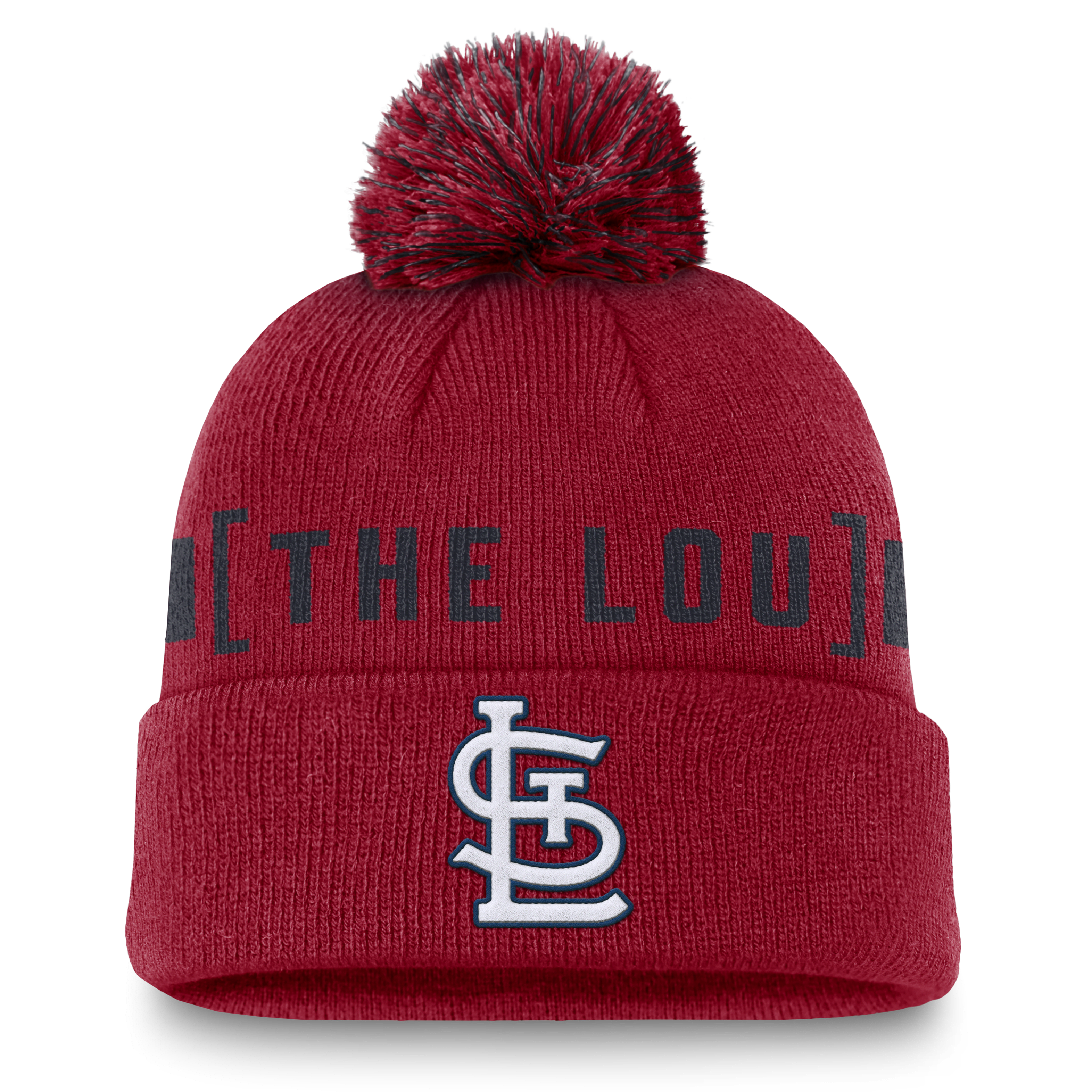 St. Louis Cardinals Hometown Peak Men's Nike MLB Cuffed Pom Beanie